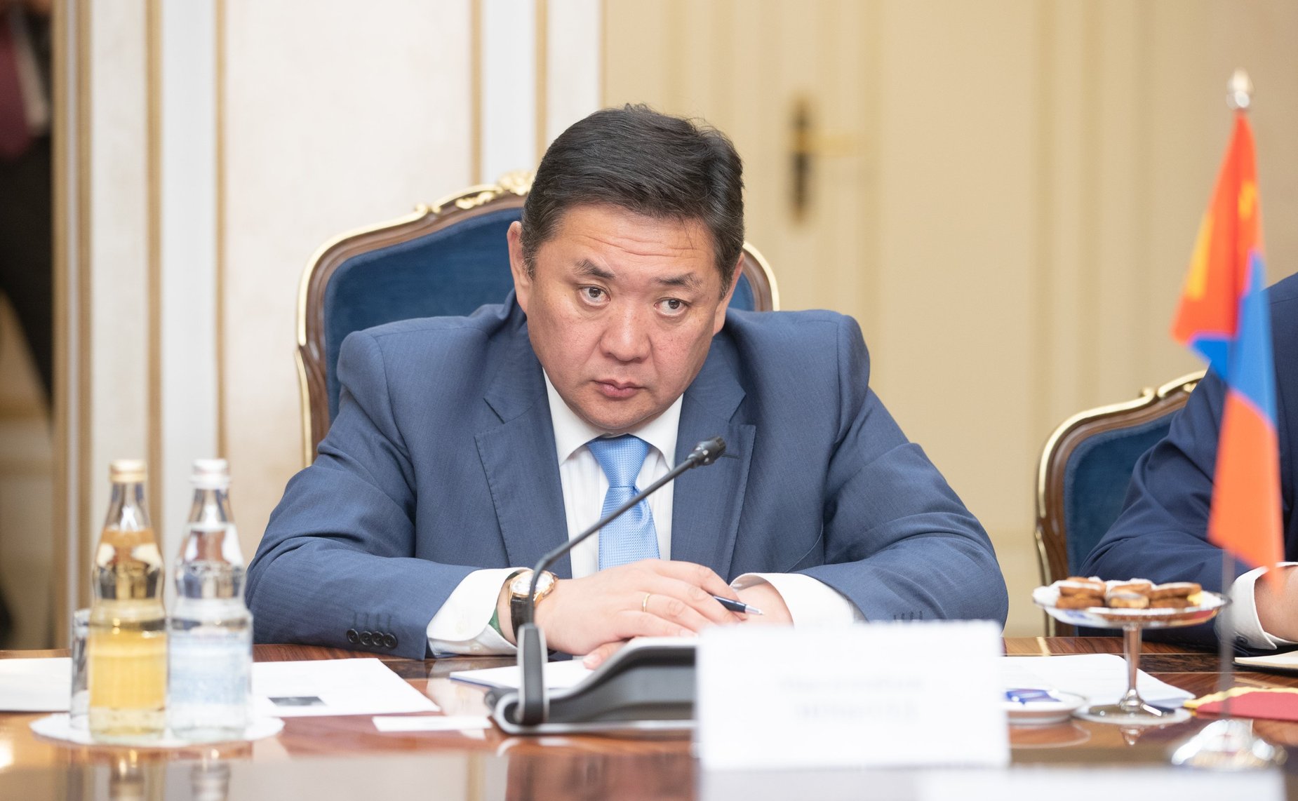 Встреча с Председателем Великого Государственного Хурала Монголии М. Энхбодом