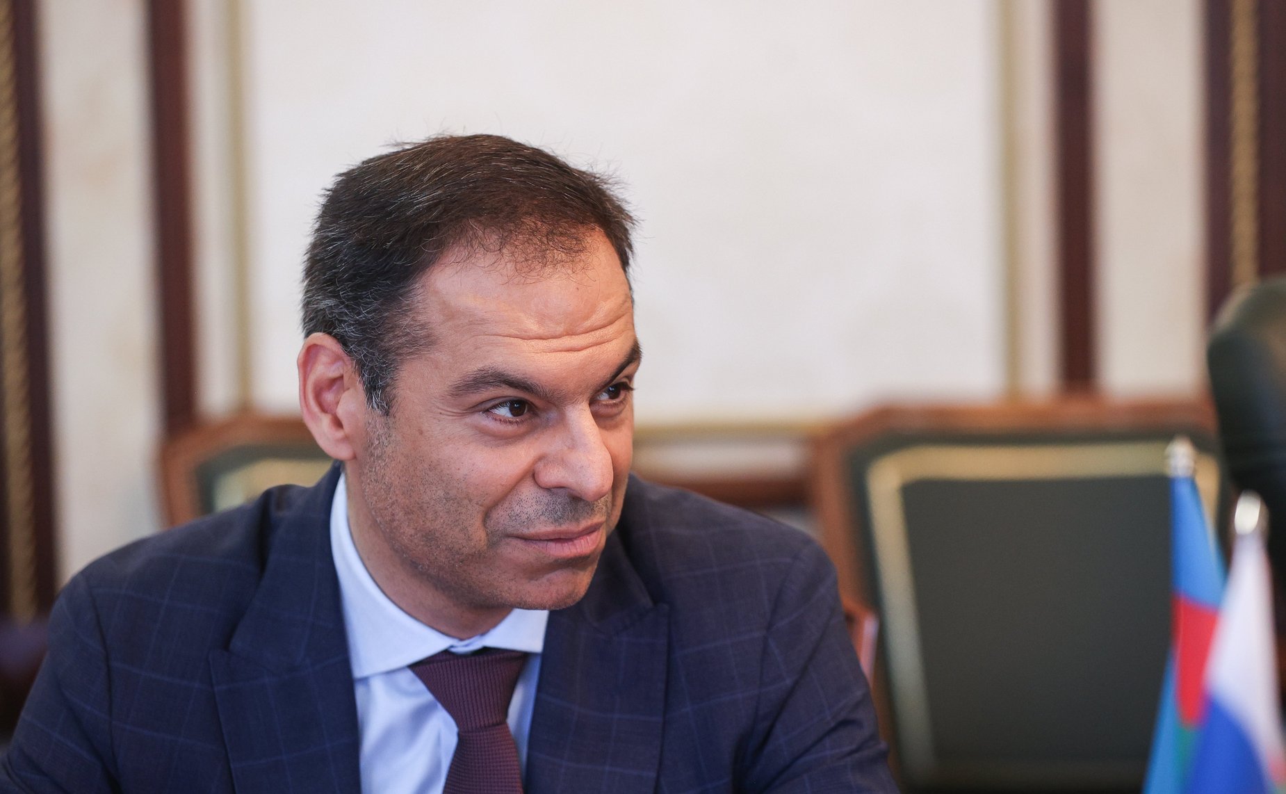 Встреча председателя Комитета СФ по международным делам Григория Карасина с делегацией Милли Меджлиса Азербайджанской Республики во главе с председателем Комитета по международным отношениям и межпарламентским связям