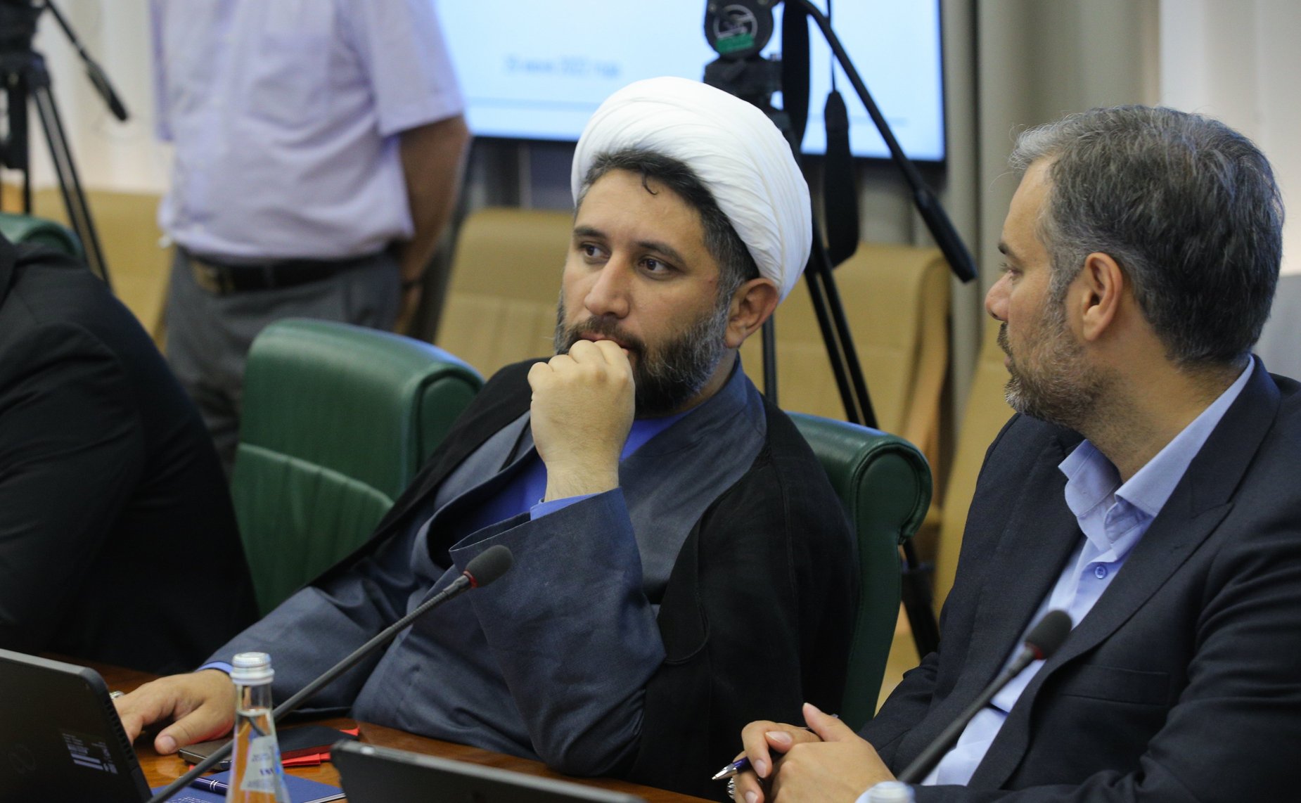 Константин Косачев провел встречу с председателем Комиссии по внутренним делам страны и советом Собрания Исламского Совета Исламской Республики Иран Мохаммадом Салехом Джокаром