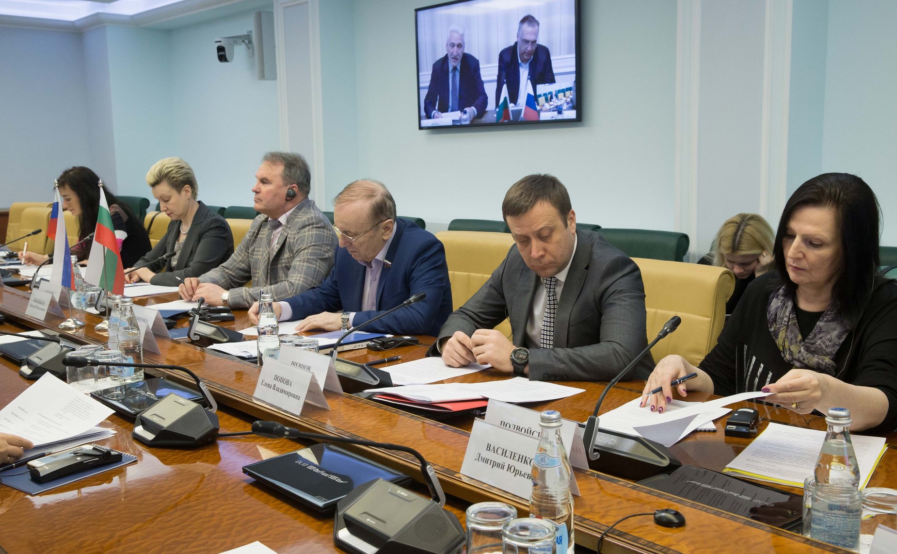 Видеоконференция между членами групп по сотрудничеству Совета Федерации и Народного собрания Республики Болгарии