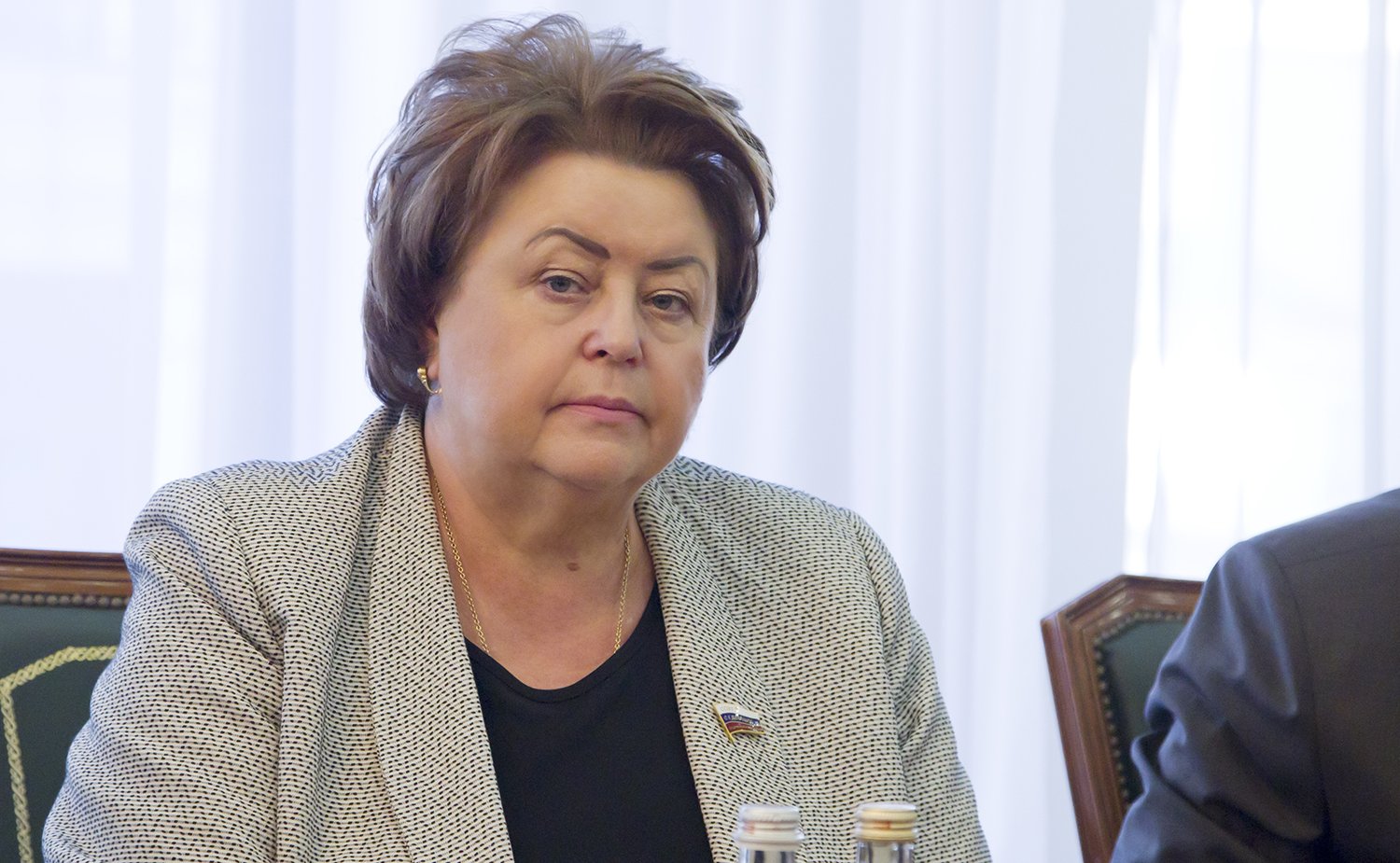 Встреча спикера СФ В. Матвиенко с Председателем Конгресса местных и региональных властей Совета Европы Х. ван Стаа -6 Драгункина