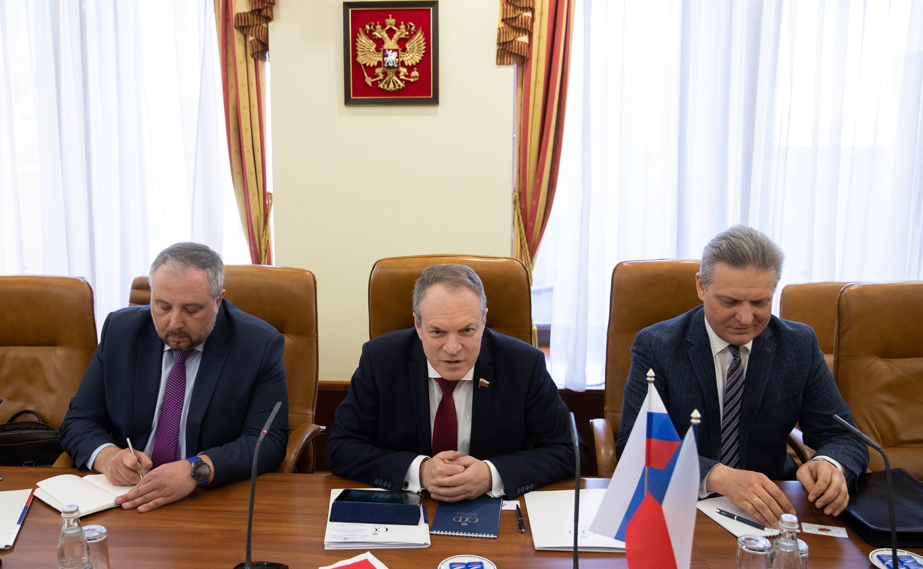 Встреча Александра Башкина с Чрезвычайным и Полномочным Послом Чешской Республики в РФ Витезславом Пивонькой