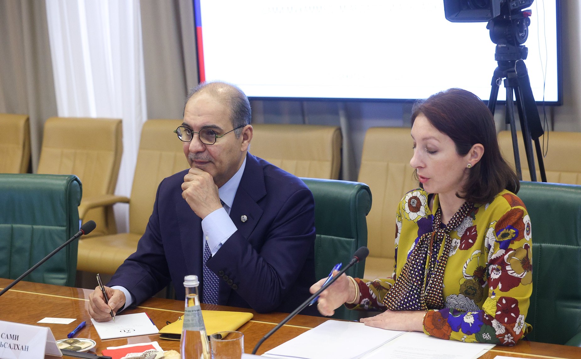 Встреча председателя Комитета СФ по международным делам Григория Карасина с Чрезвычайным и Полномочным Послом Королевства Саудовская Аравия в Российской Федерации Сами Бен Мухаммедом Абдаллой Аль-Садханом