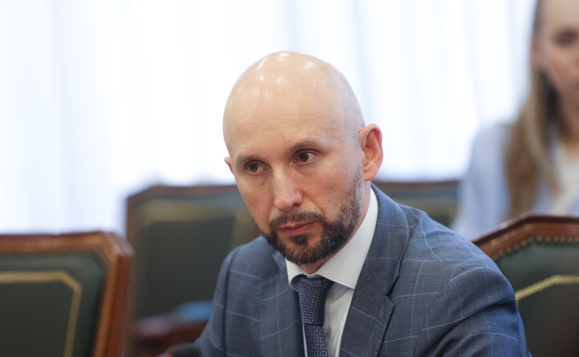 Встреча первого заместителя председателя Комитета СФ по международным делам Андрея Денисова с делегацией Республики Индии во главе с членом Народной палаты парламента Каниможи Карунанидхи