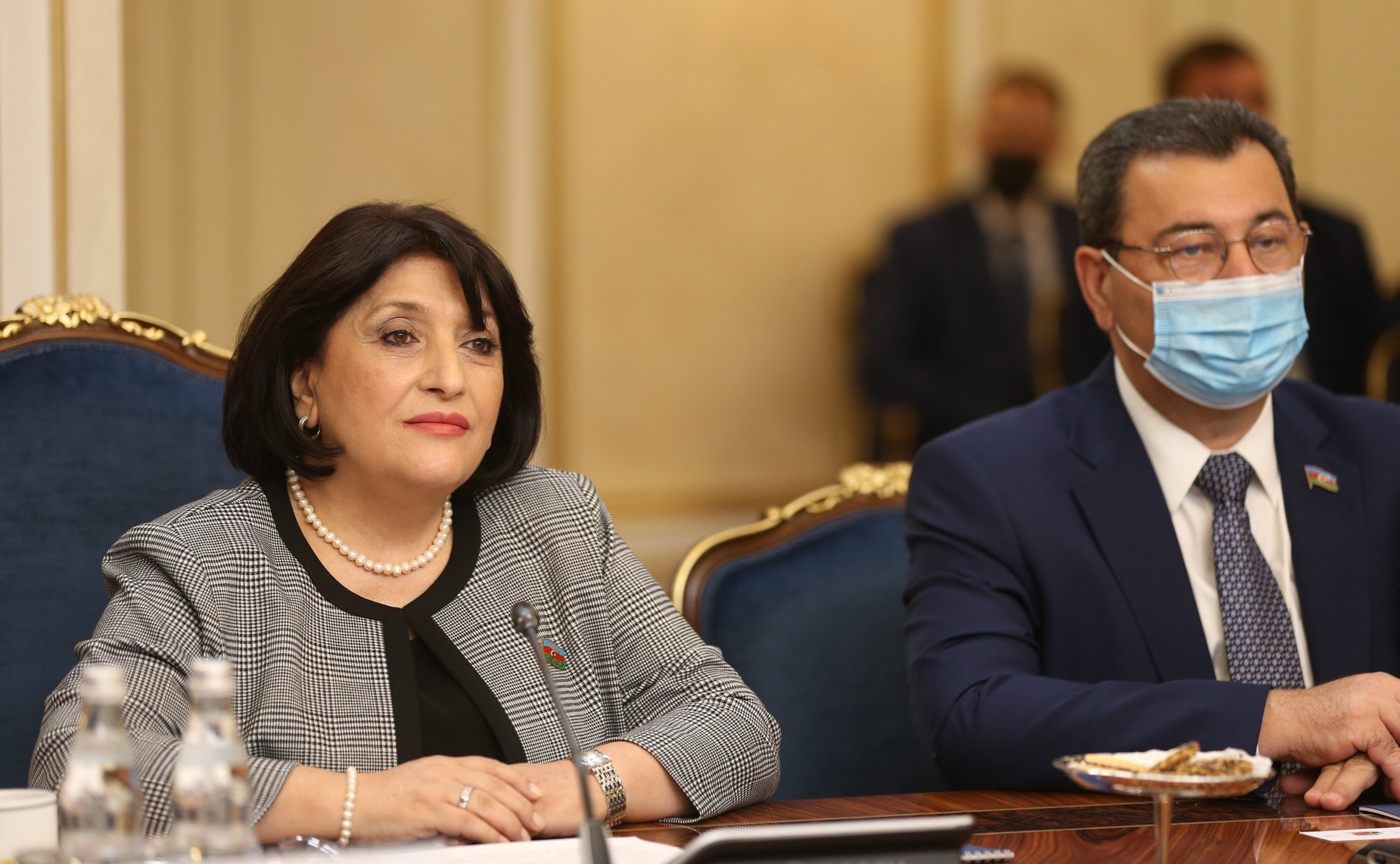 Встреча Валентины Матвиенко с Председателем Милли Меджлиса Азербайджанской Республики Сахибой Гафаровой