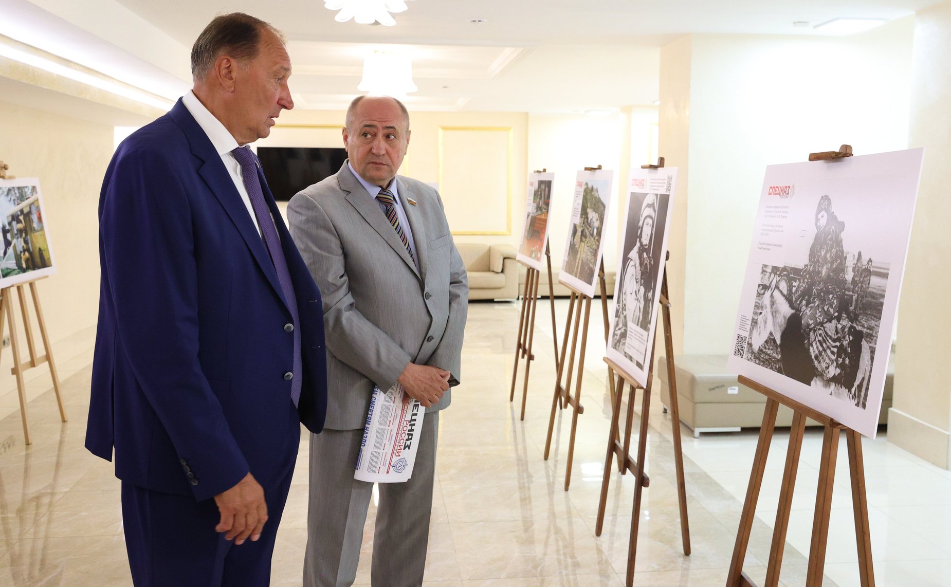 Торжественная церемония открытия в Совете Федерации фотовыставки, посвященной 50-летию со дня образования Группы «Альфа»