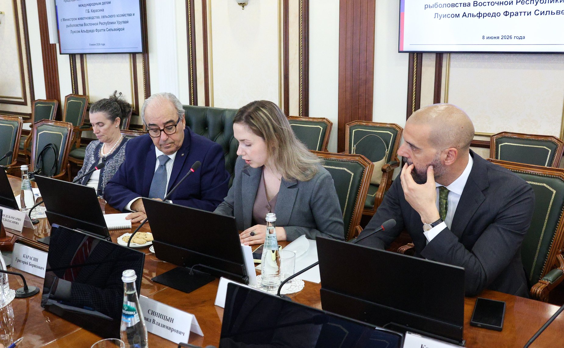 Встреча Григория Карасина с Министром животноводства, сельского хозяйства и рыболовства Восточной Республики Уругвай