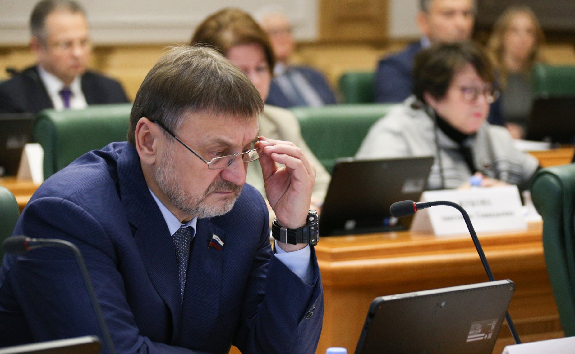 Встреча сенаторов Российской Федерации с руководителем Федерального агентства по рыболовству Ильёй Шестаковым в формате «Открытого диалога»