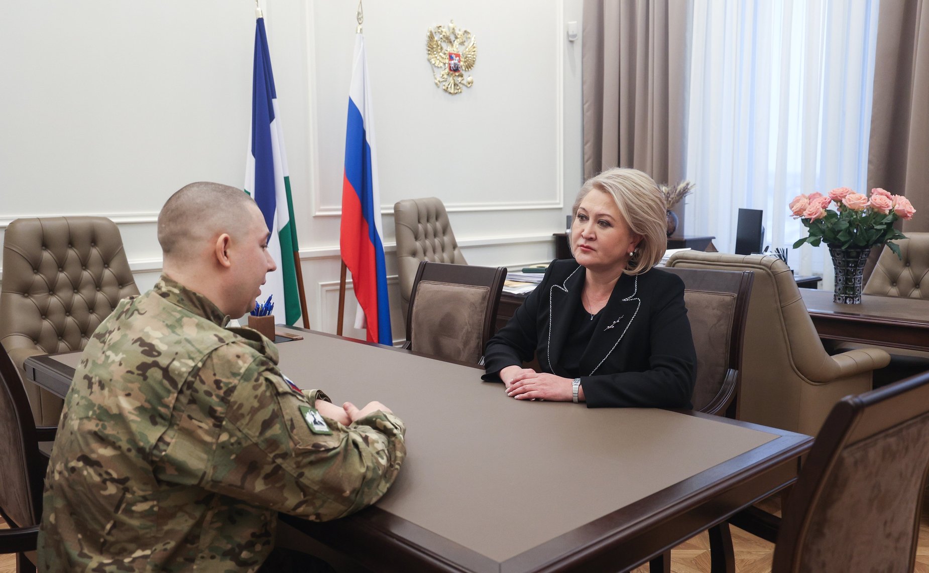 В канун Дня защитника Отечества Лилия Гумерова встретилась с депутатом парламента Башкортостана Яковом Кугубаевым