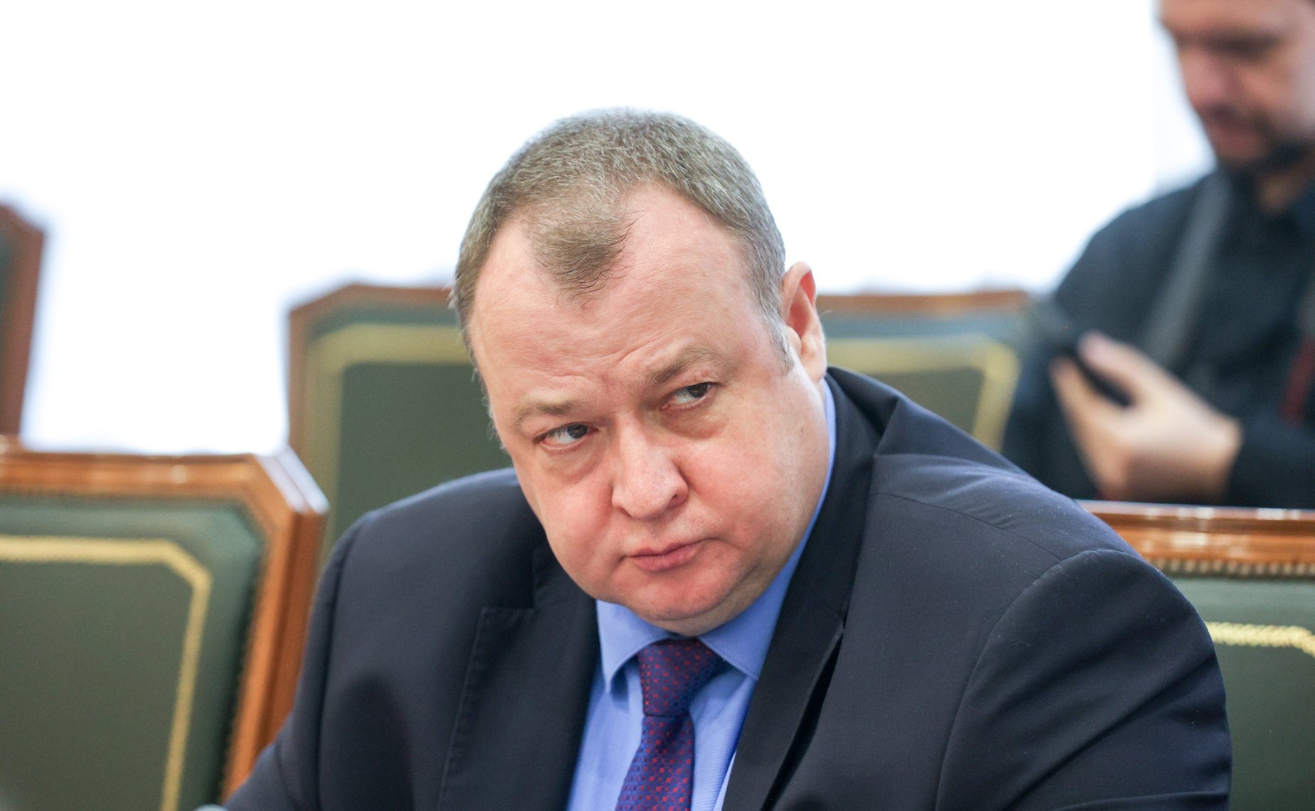 Встреча председателя Комитета СФ по международным делам Григория Карасина с турецкой делегацией во главе с председателем Комиссии Великого национального собрания Турции по международным делам Фуатом Октаем