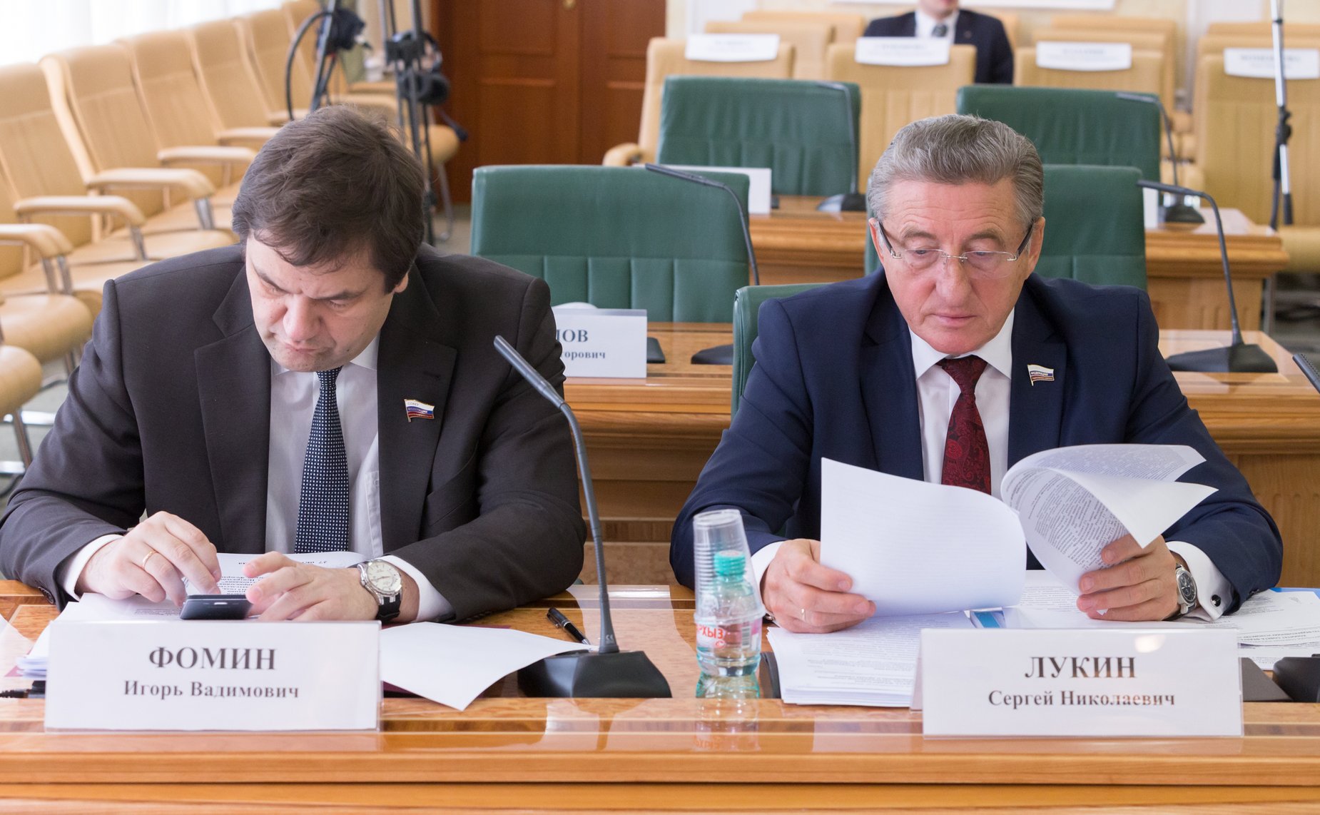И. Фомин и С. лукин Расширенное заседание Комитета СФ по федеративному устройству, региональной политике, местному самоуправлению и делам Севера