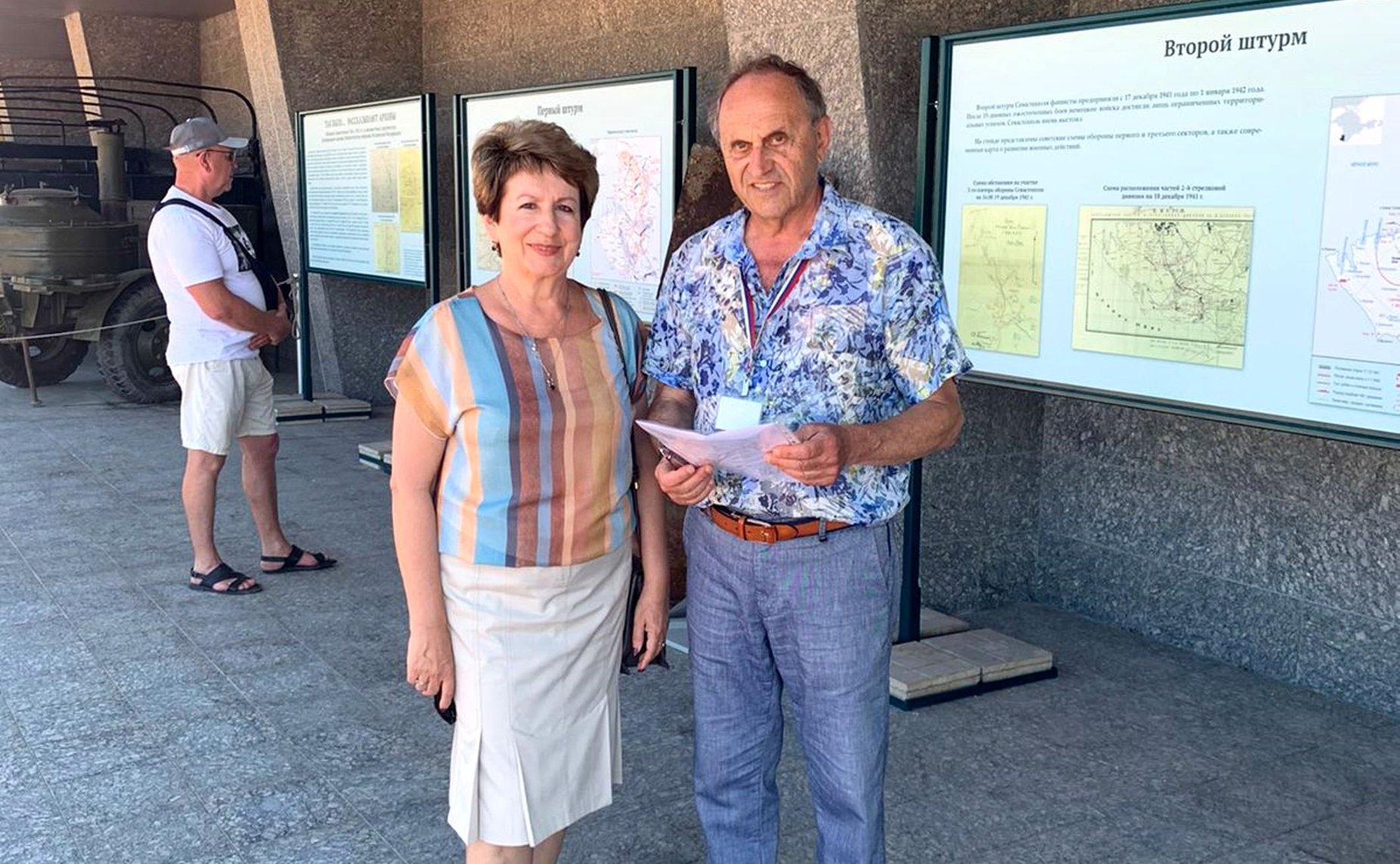 Екатерина Алтабаева посетила историко-мемориальный комплекс «35-я береговая батарея»