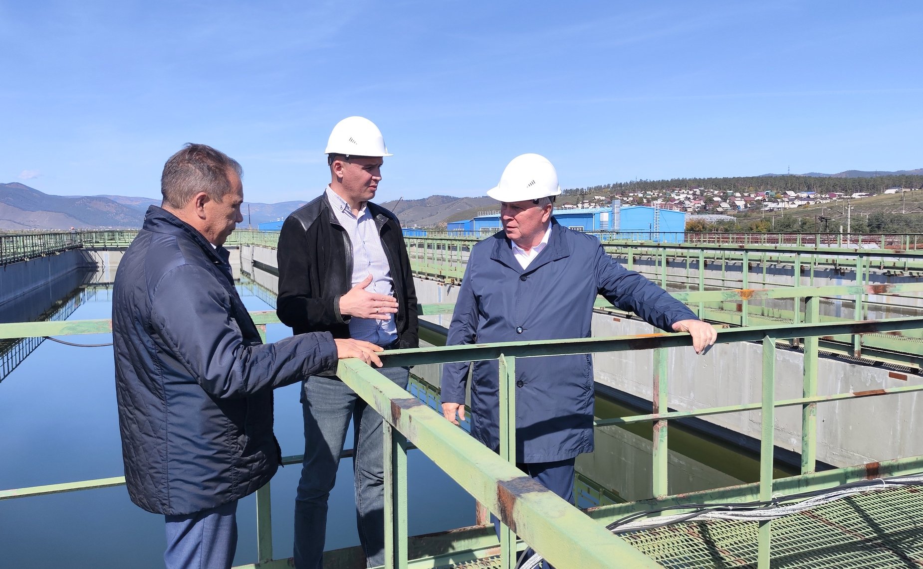 Вячеслав Наговицын в рамках поездки в регион проконтролировал ход строительства правобережных очистных сооружений в Улан-Удэ