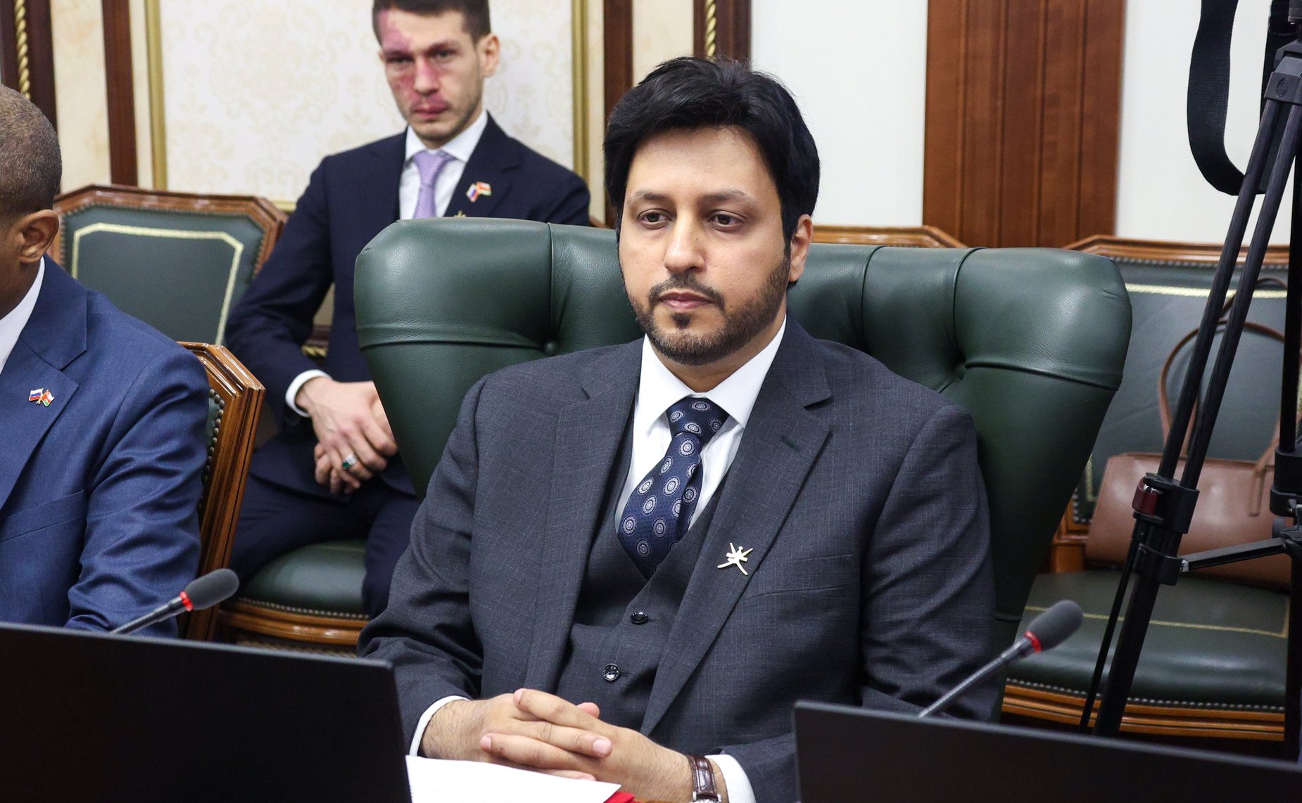 Встреча заместителя Председателя СФ Константина Косачева с руководителем группы по сотрудничеству с Российской Федерации, председателем Комитета по экономике и финансам Государственного совета Султаната Оман Зафером Аль Шанфари