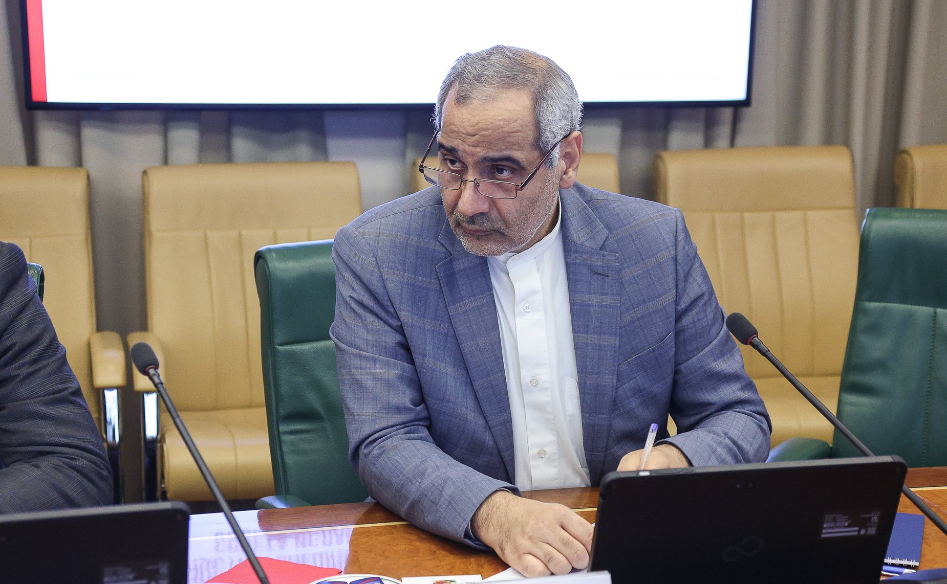 Встреча заместителя Председателя СФ Константина Косачева с председателем Комиссии по национальной безопасности и внешней политике Собрания Исламского Совета Исламской Республики Иран