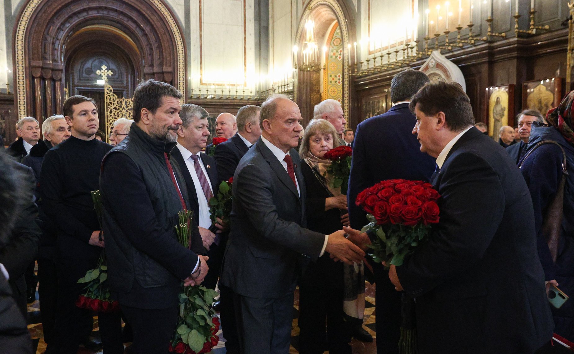Валентина Матвиенко приняла участие в траурных мероприятиях прощания с Н.И. Рыжковым в Храме Христа Спасителя