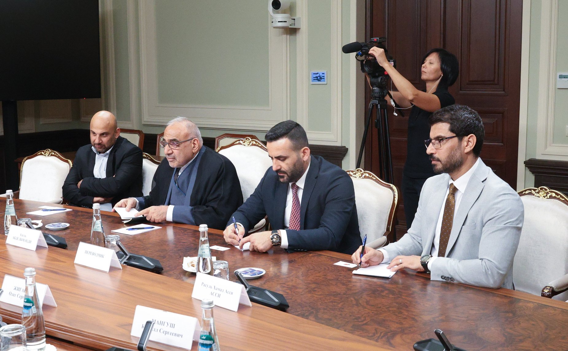 Встреча первого заместителя председателя Комитета Совета Федерации по международным делам Сергея Кисляка с бывшим премьер-министром Республики Ирак Аделем Абдельмахди