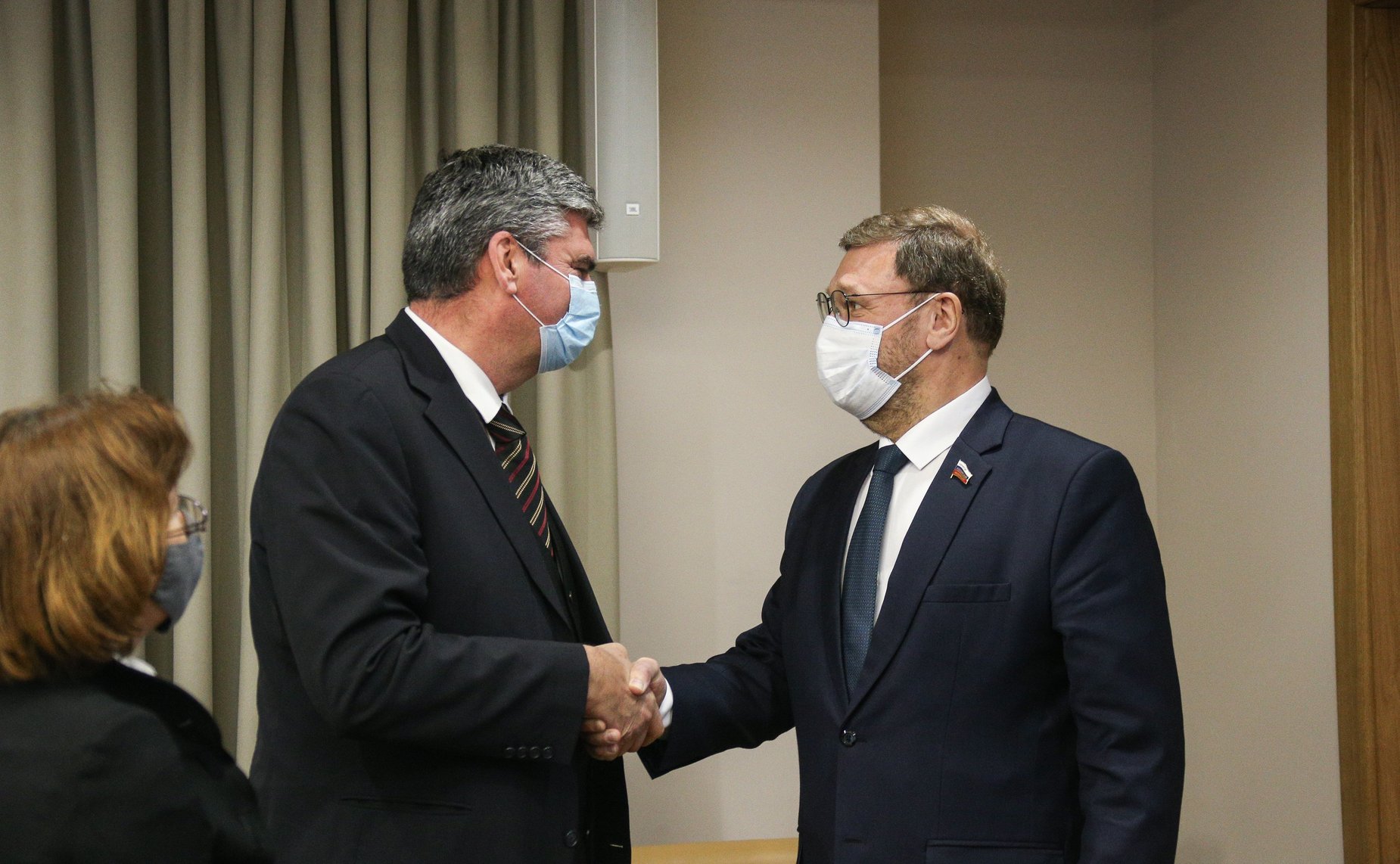 Встреча заместителя Председателя СФ Константина Косачева с Государственным секретарем Министерства иностранных дел Республики Словении Станиславом Рашчаном