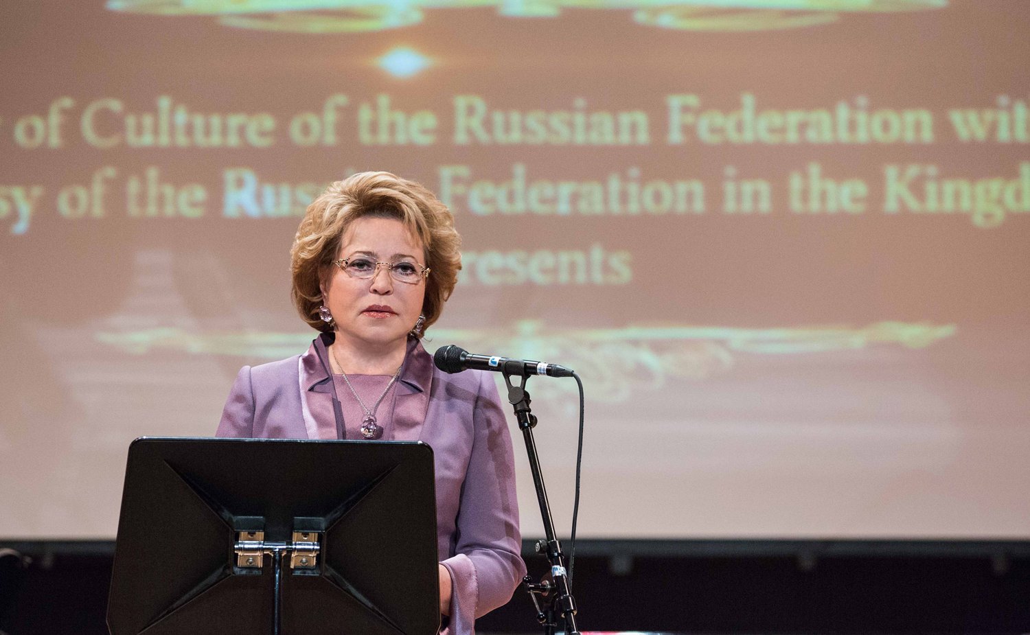 Выступление В. Матвиенко на открытии Дней российской культуры в Швеции