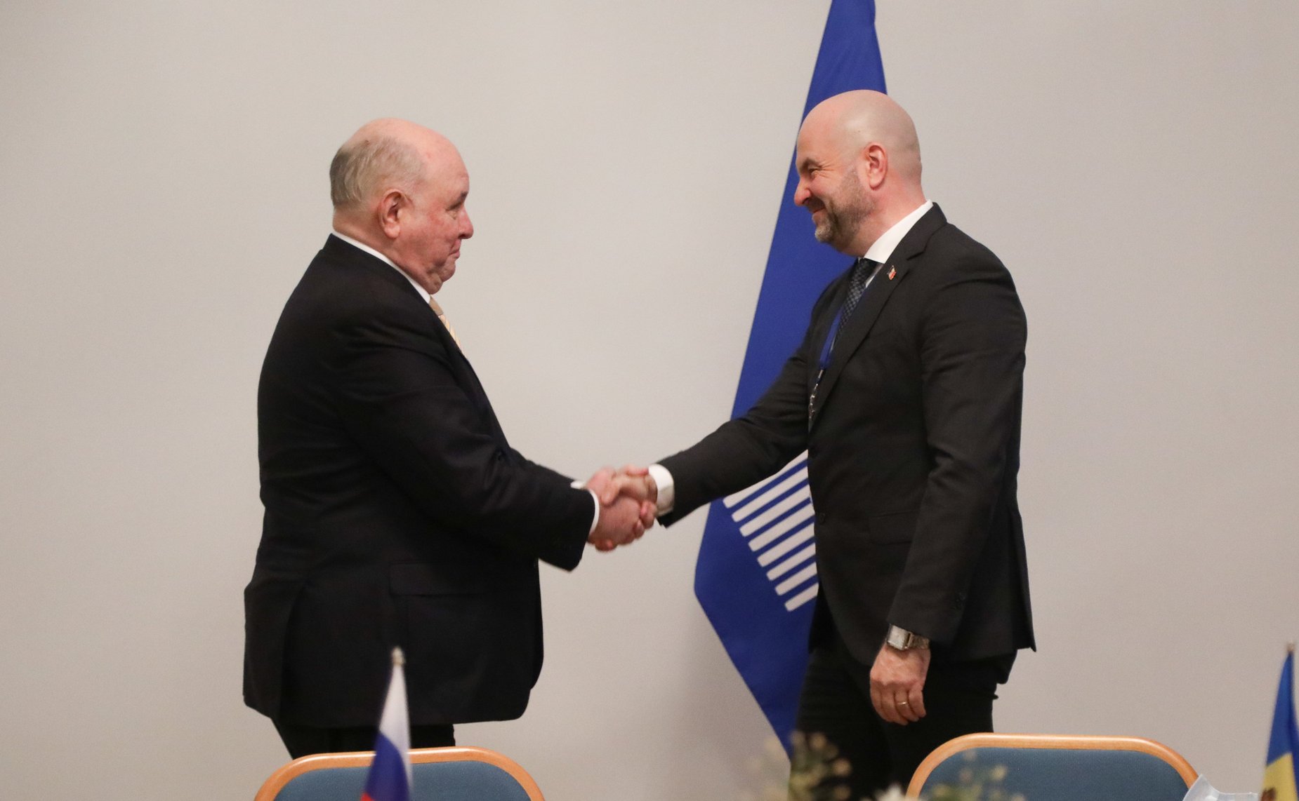 Встреча председателя Комитета Совета Федерации по международным делам Григория Карасина с руководителем молдавской делегации в МПА СНГ Владимиром Боля