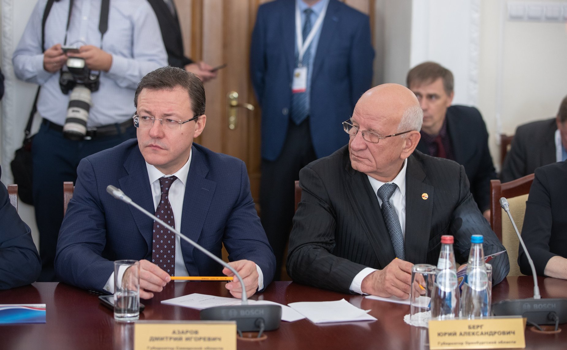 В. Матвиенко и М. Мясникович провели совместную встречу с руководителями субъектов России и Беларуси