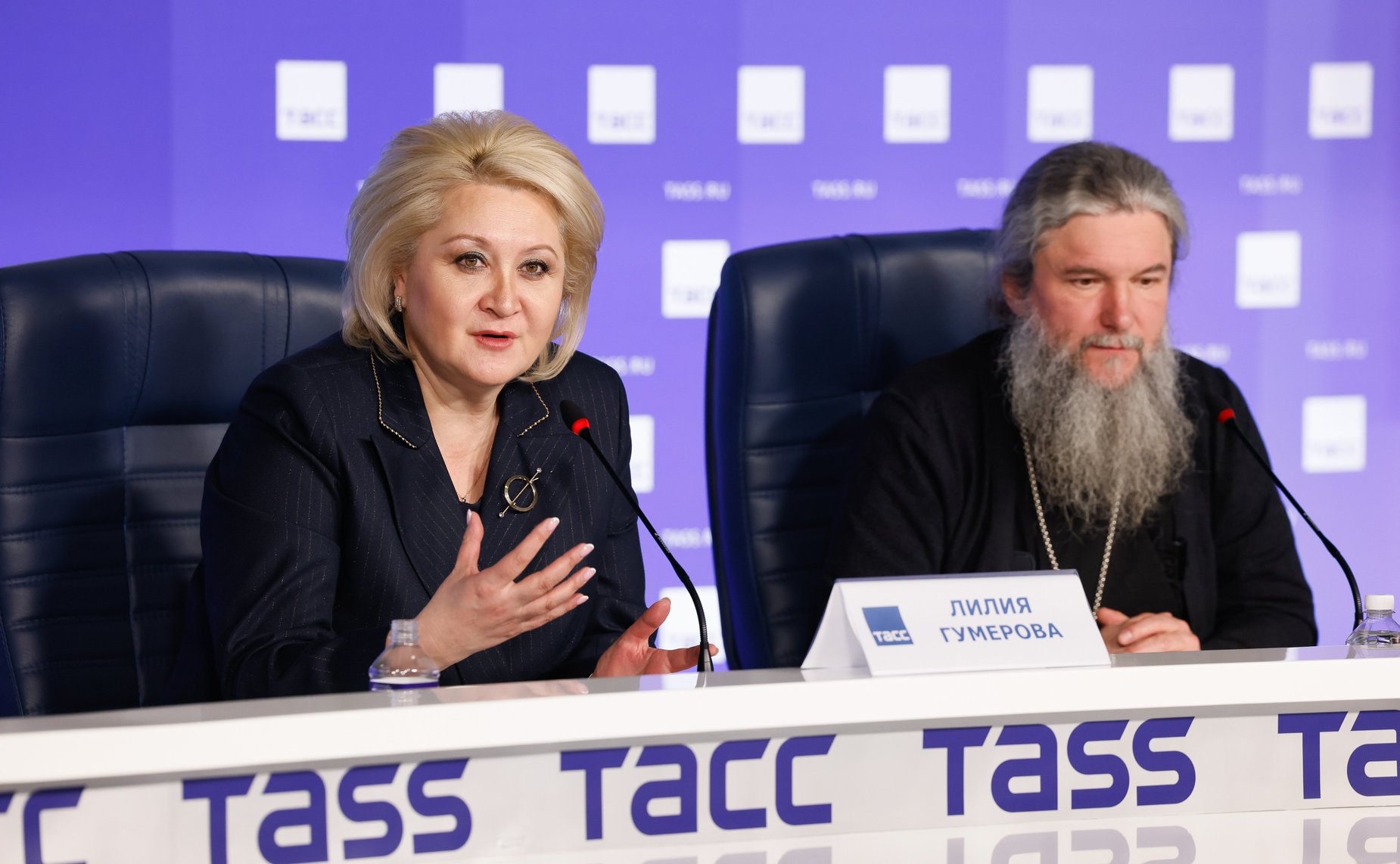 Лилия Гумерова приняла участие в пресс-конференции в Агентстве ТАСС, посвященной предстоящим XIV Рождественским парламентским встречам