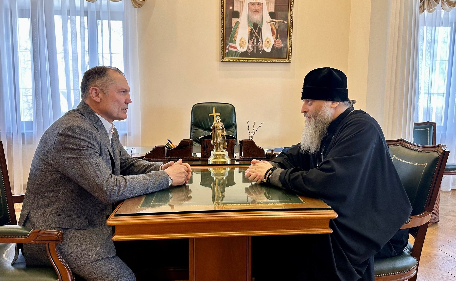 Игорь Мурог провел рабочую встречу с митрополитом Рязанским и Михайловским Никодимом