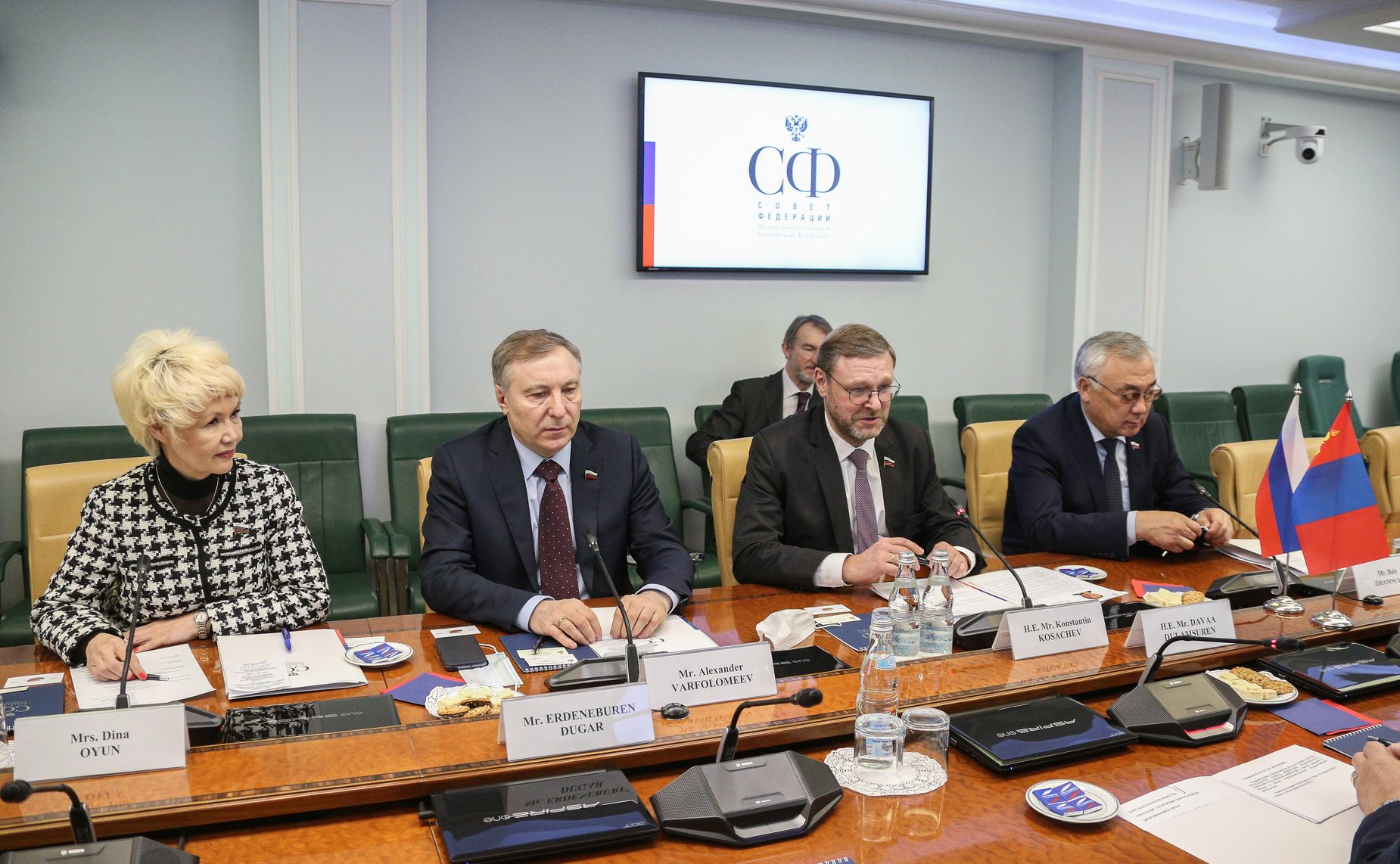 Встреча Константина Косачева с Чрезвычайным и Полномочным Послом Монголии в Российской Федерации Дуламсурэном Даваа