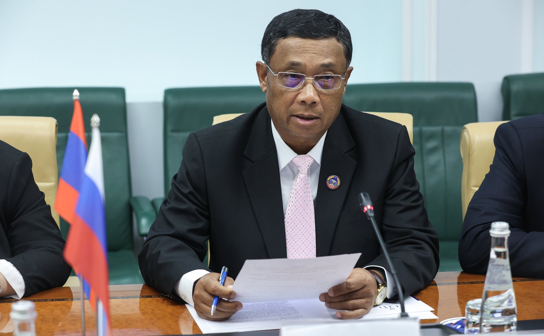 Совместное заседание группы по сотрудничеству СФ с Национальным Собранием Лаосской Народно-Демократической Республики и группы дружбы «Лаос-Россия» в Национальном Собрании Лаосской Народно-Демократической Республики