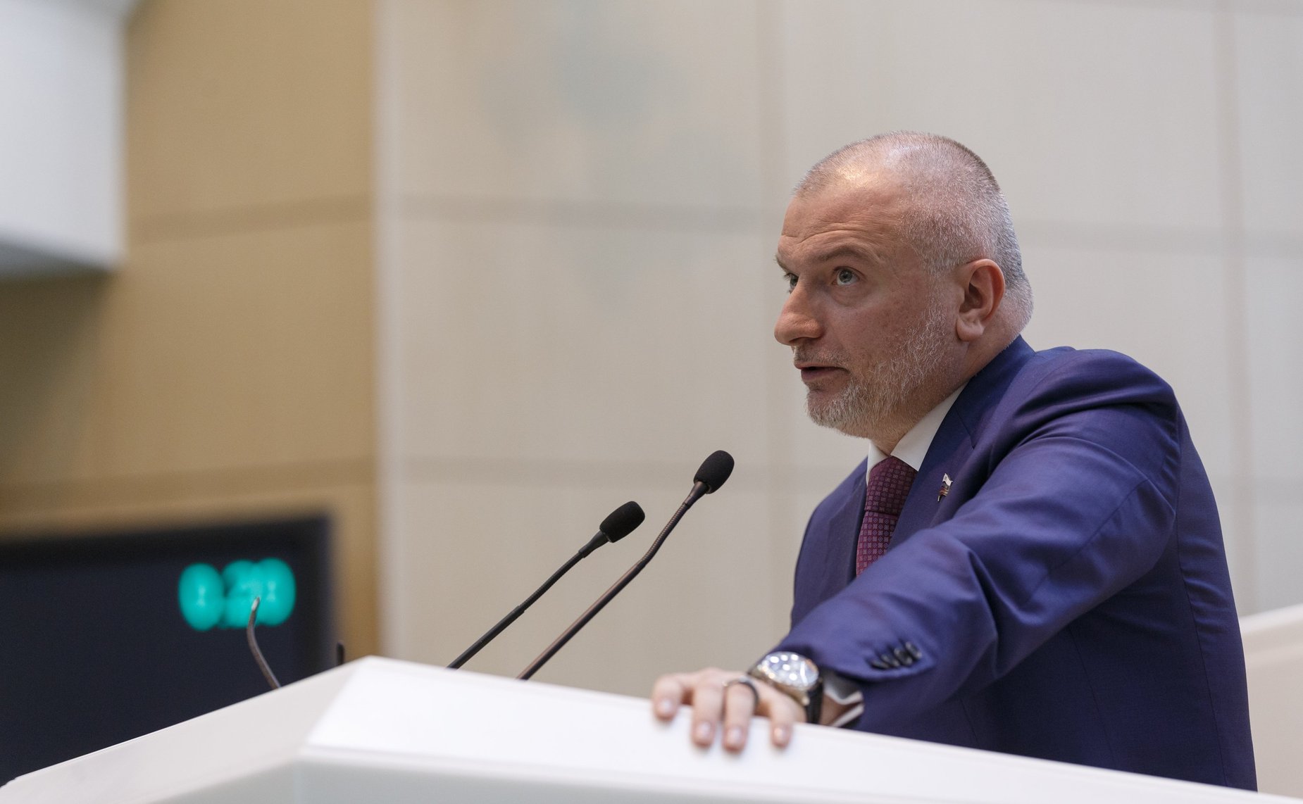 А. Клишас на 391-м заседании Совета Федерации