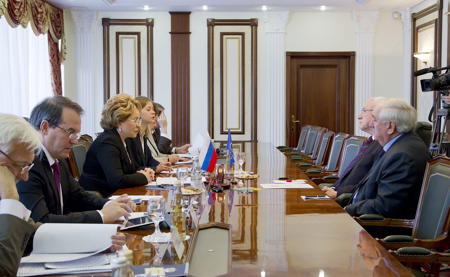 Встреча спикера СФ В. Матвиенко с Председателем Конгресса местных и региональных властей Совета Европы Х. ван Стаа -5