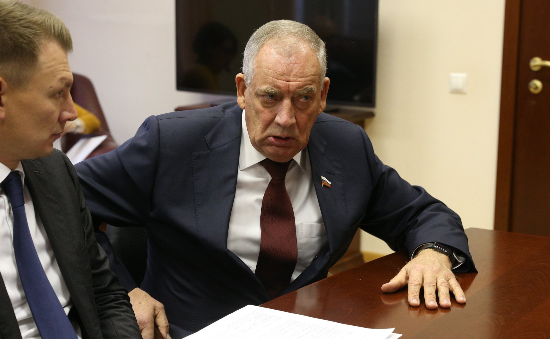 Рабочая встреча председателя Комитета СФ по аграрно-продовольственной политике и природопользованию Александра Двойных с представителями делегации Новгородской области