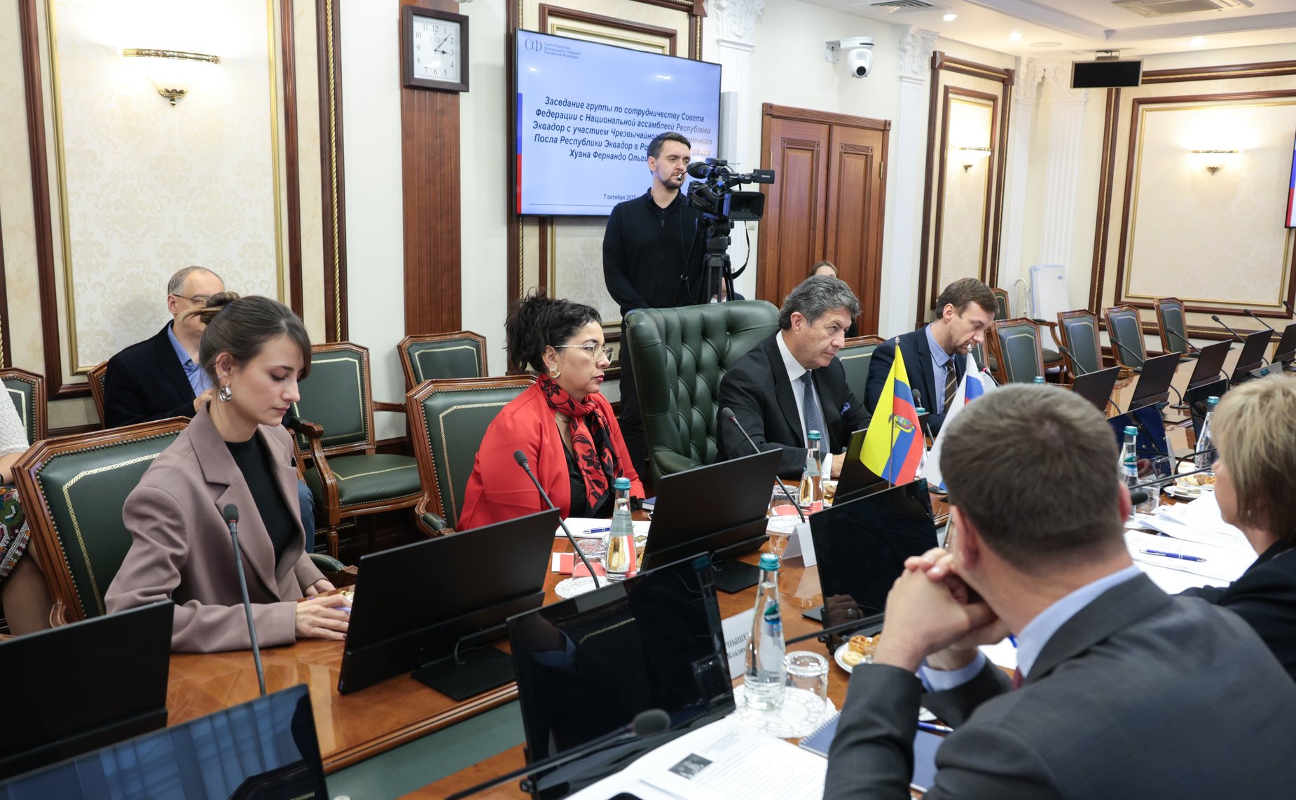 Заседание группы по сотрудничеству Совета Федерации с Национальной ассамблеей Республики Эквадор с участием Чрезвычайного и Полномочного Посла Республики Эквадор в Российской Федерации