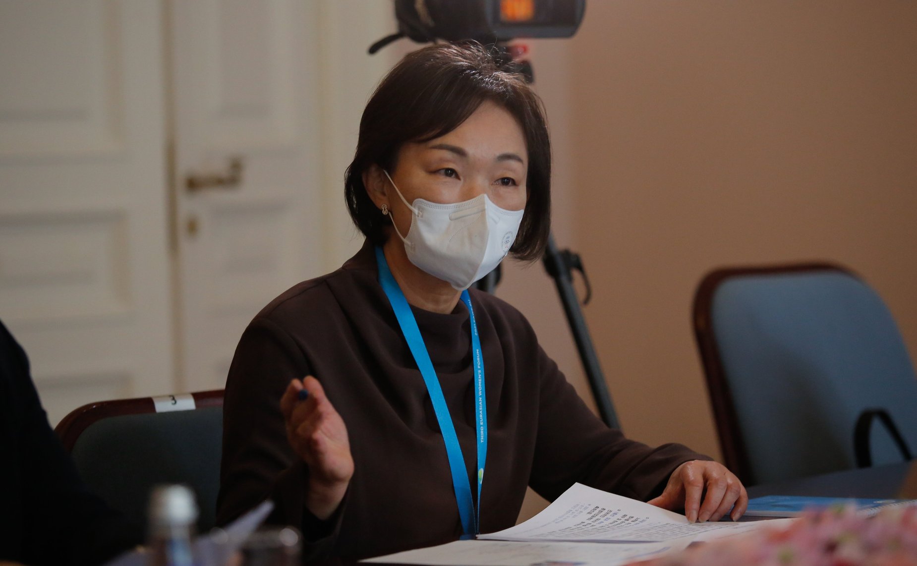 Встреча председателя Комитета СФ по международным делам Григория Карасина с членом Национального собрания Республики Корея, руководителем исследовательского центра «За демократию и процветание государства» Ин Чже Гын