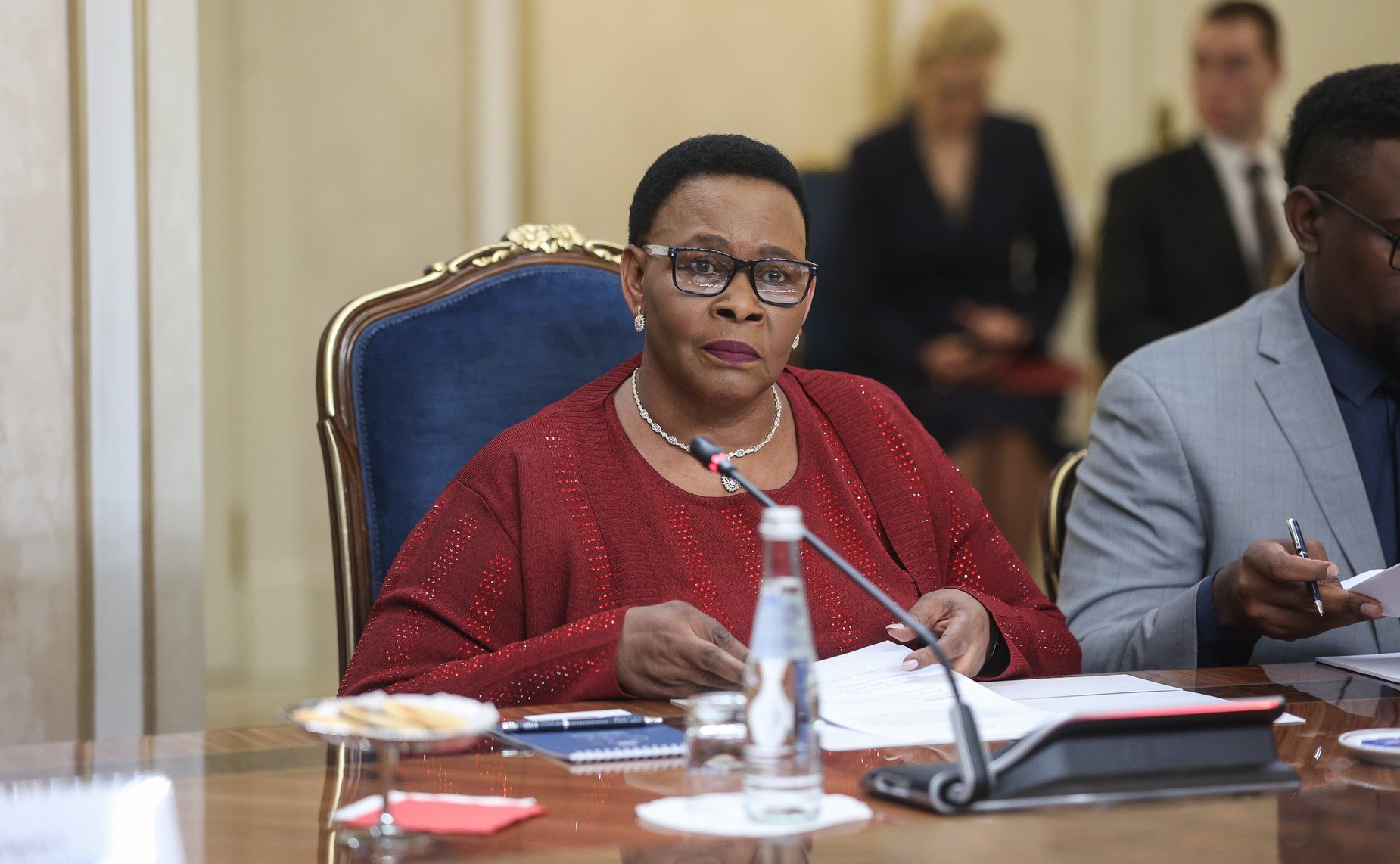 Встреча Председателя Совета Федерации Валентины Матвиенко с Председателем Сената Республики Зимбабве Мейбл Чиномоной