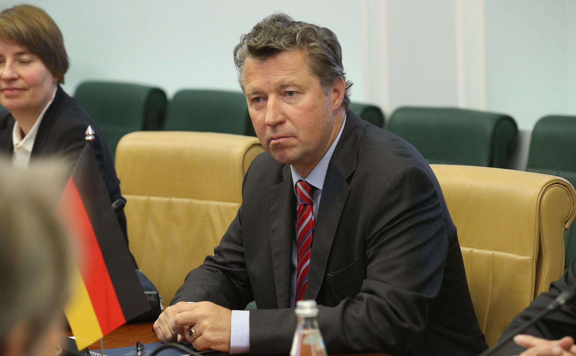 Встреча заместителя Председателя СФ Константина Косачева с депутатом Бундестага Федеративной Республики Германия, Координатором межобщественного сотрудничества с Россией, Центральной Азией и странами Восточного партнерства ФРГ