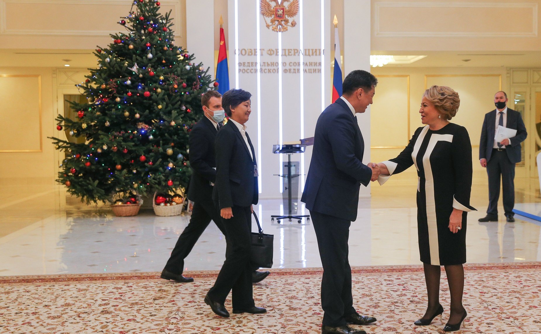 Встреча Председателя Совета Федерации Валентины Матвиенко с Президентом Монголии Ухнагийн Хурэлсухом