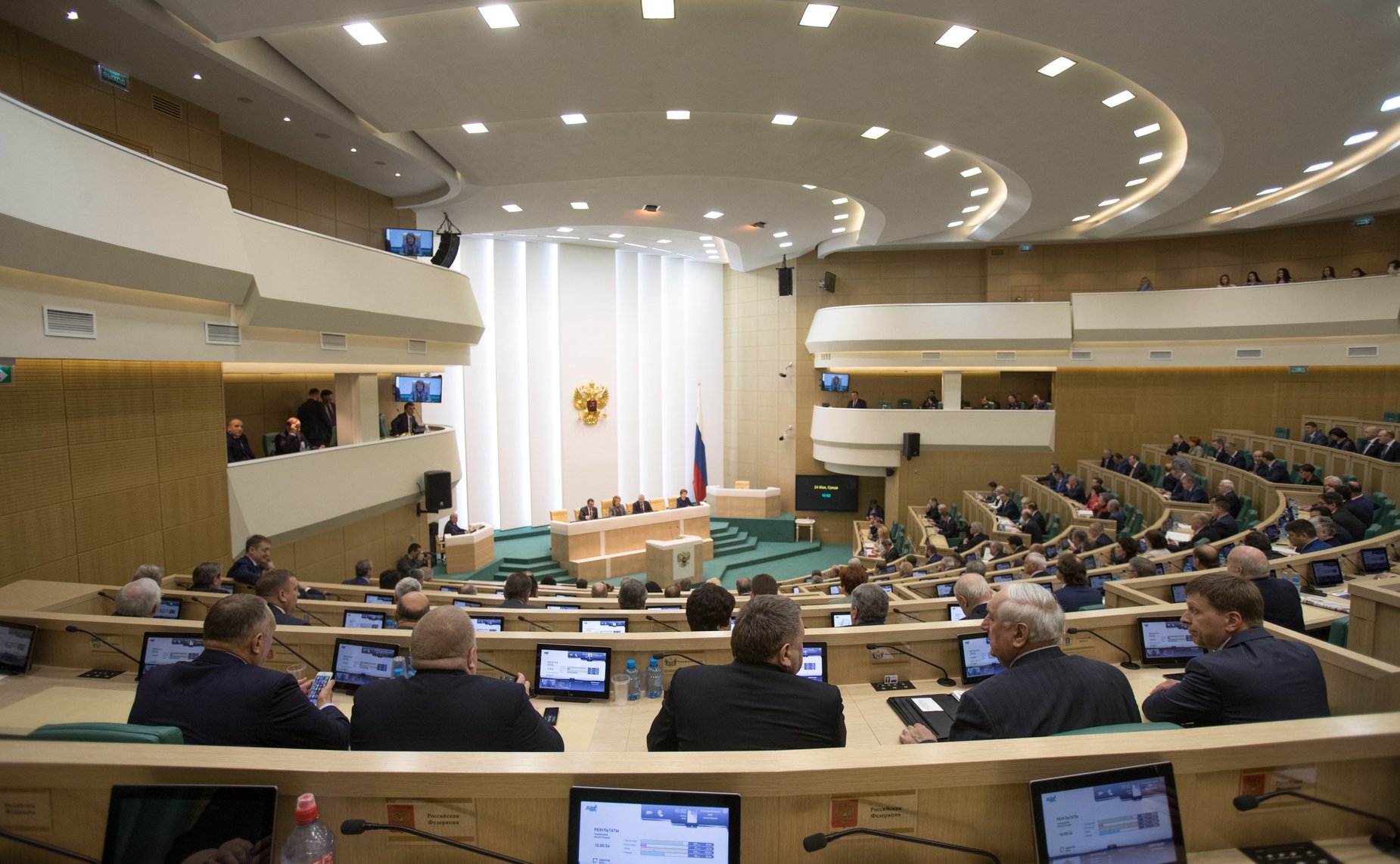 Зал заседаний Совета Федерации