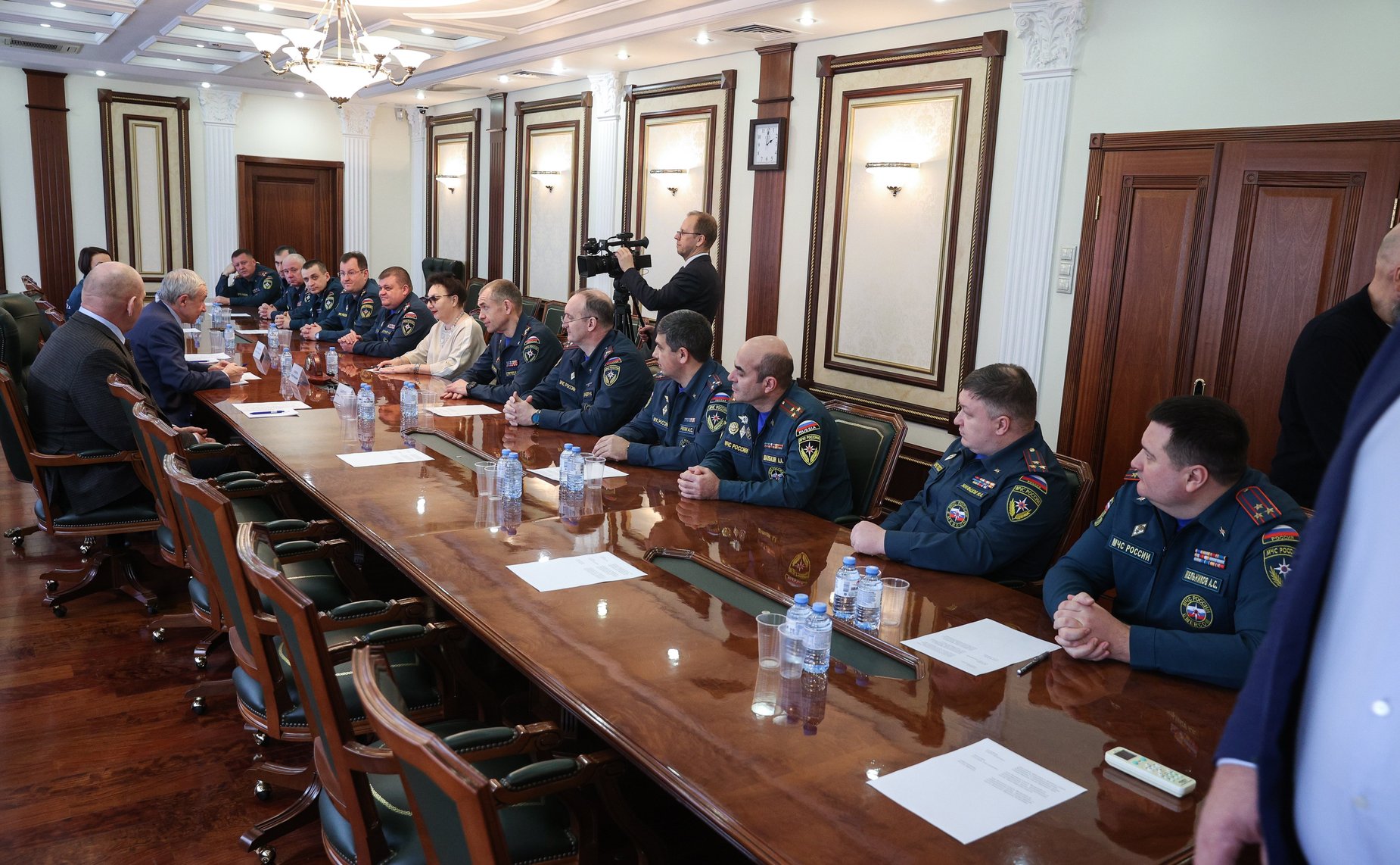 Андрей Климов и Александр Карелин провели рабочую встречу со слушателями Высшей академии управления Академии ГПС МЧС России