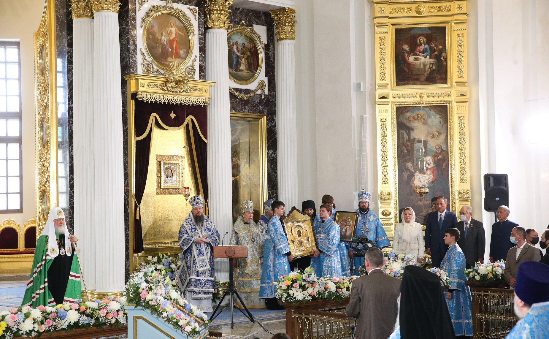 Председатель Совета Федерации Валентина Матвиенко приняла участие в торжественных мероприятиях по случаю освящения собора Казанской иконы Божией Матери Богородицкого монастыря