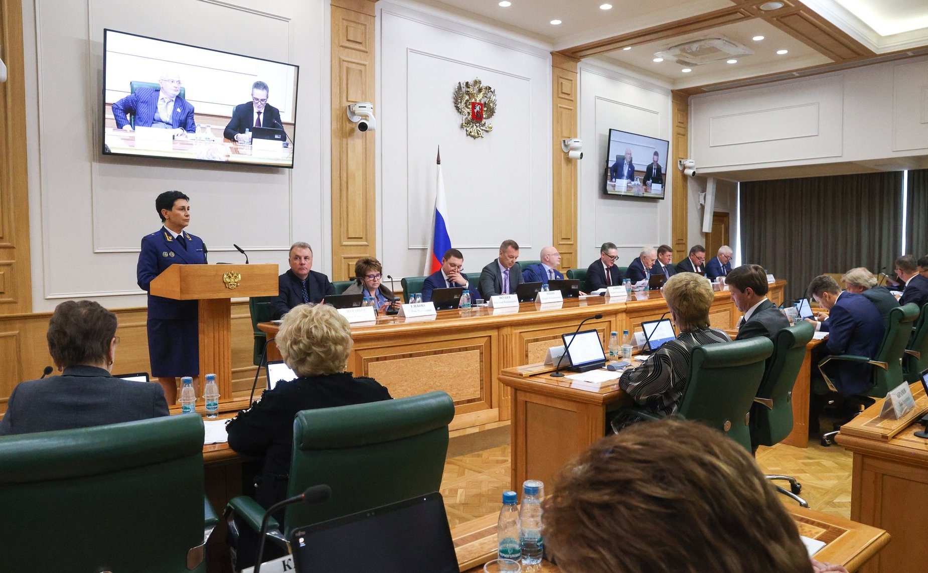 Заседание Комитетов СФ по конституционному законодательству и государственному строительству, обороне и безопасности, по федеративному устройству, региональной политике, МСУ и делам Севера, по аграрно-продовольственной политике и природопользованию