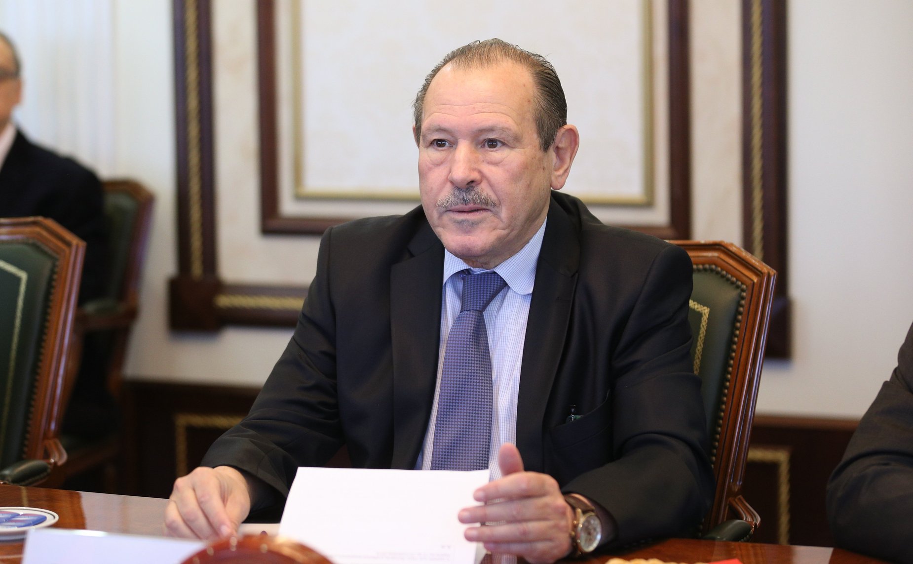 Встреча председателя Комитета СФ по международным делам Григория Карасина и Чрезвычайного и Полномочного Посла Алжирской Народной Демократической Республики Смаила Бенамары