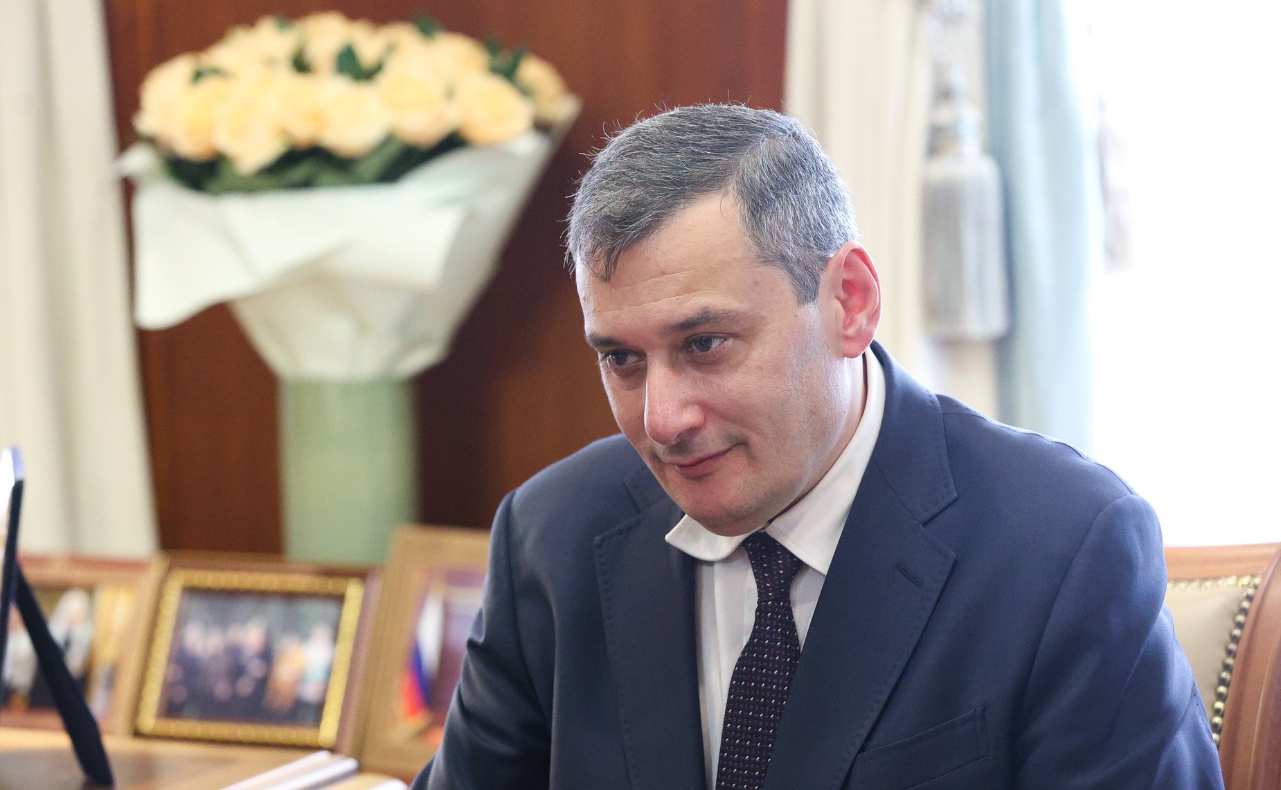 Валентина Матвиенко встретилась с врио губернатора Курской области Александром Хинштейном