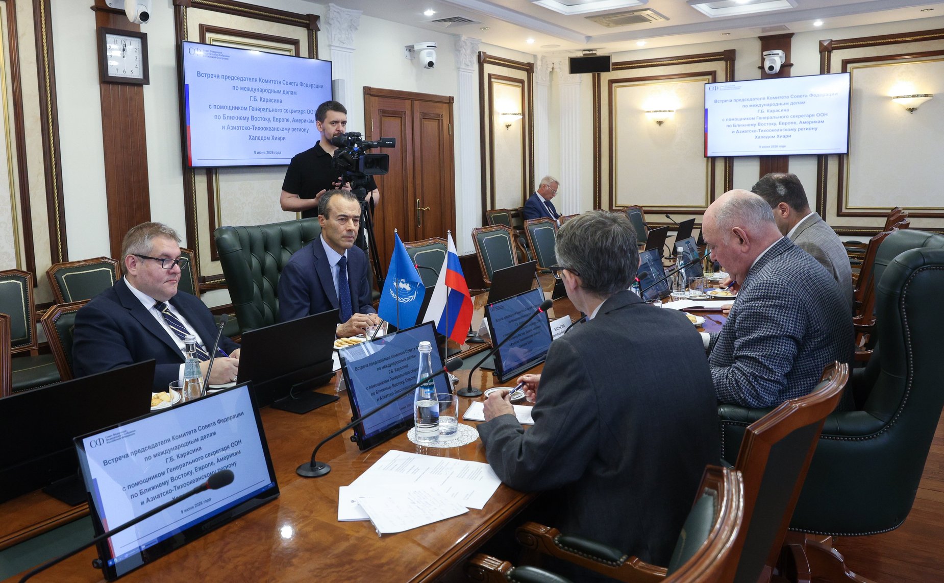 Встреча Григория Карасина с помощником Генерального секретаря ООН по Ближнему Востоку, Европе, Америкам и Азиатско-Тихоокеанскому региону
