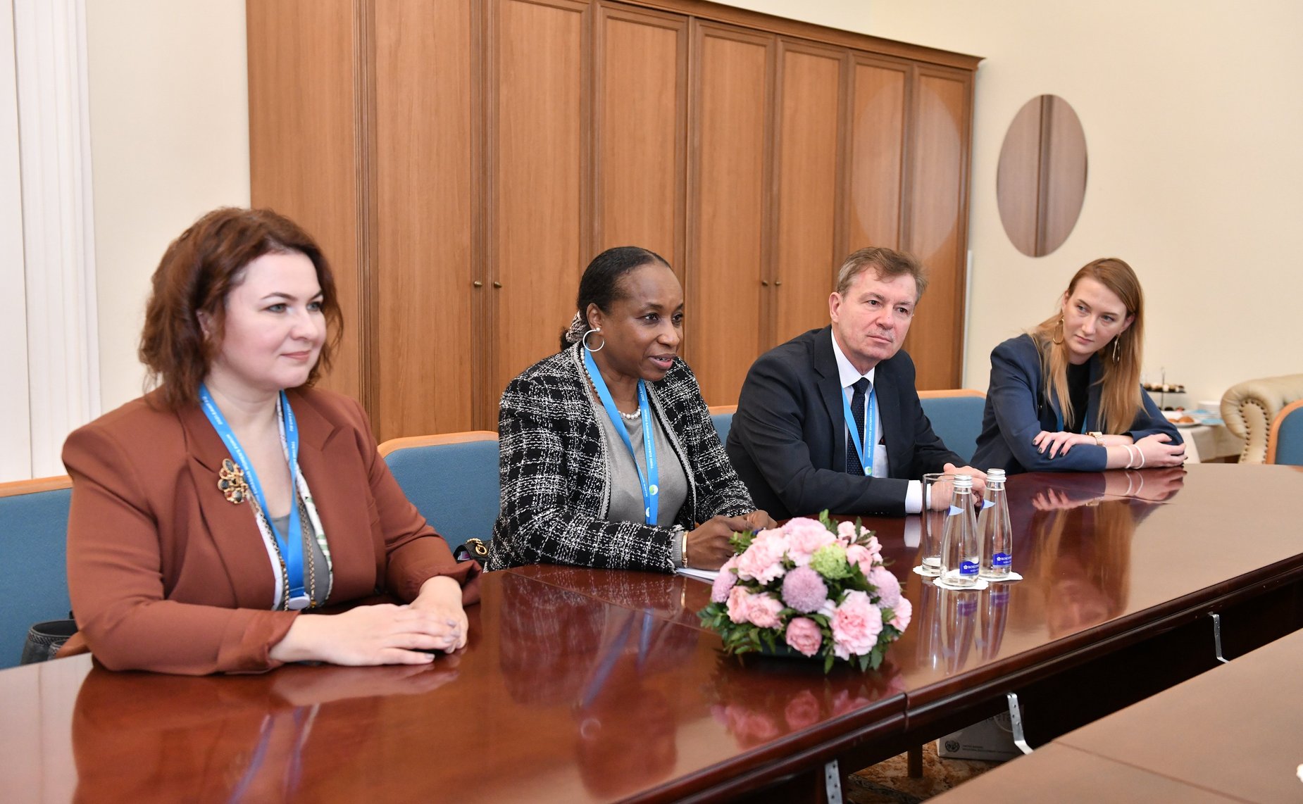 Галина Карелова встретилась «на полях» Третьего Евразийского женского форума с управляющим директором Организации Объединённых Наций по промышленному развитию (ЮНИДО) Фату Хайдара