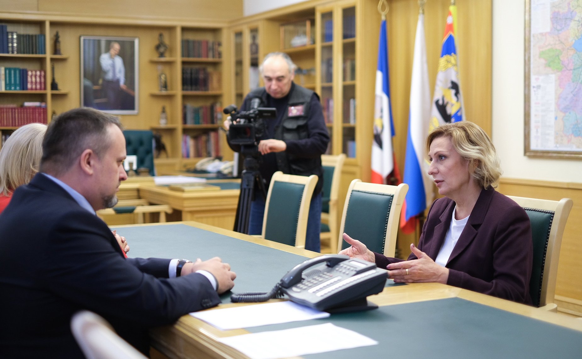 Встреча заместителя Председателя Совета Федерации Инны Святенко с губернатором Новгородской области Андреем Никитиным