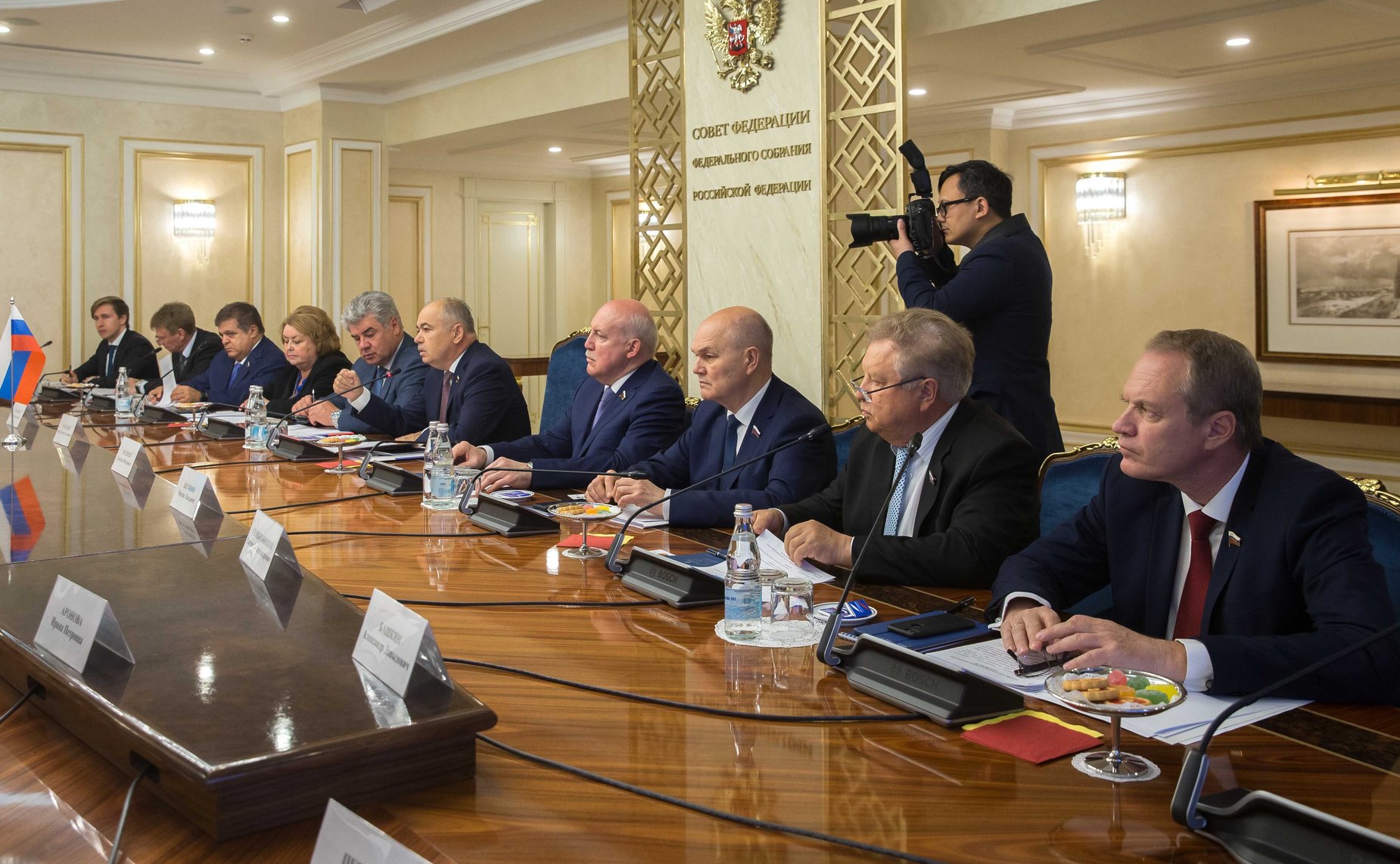 Встреча И. Умаханова с Председателем Мажилиса Парламента Республики Казахстан Н. Нигматулиным