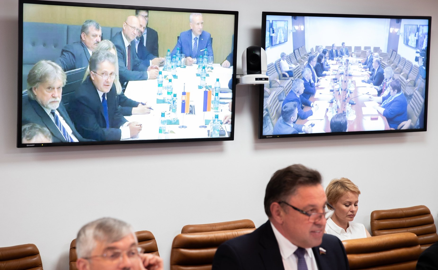 Видеоконференция между группой по сотрудничеству СФ с Национальным советом Словацкой Республики и группой дружбы с Россией Национального совета Словацкой Республики