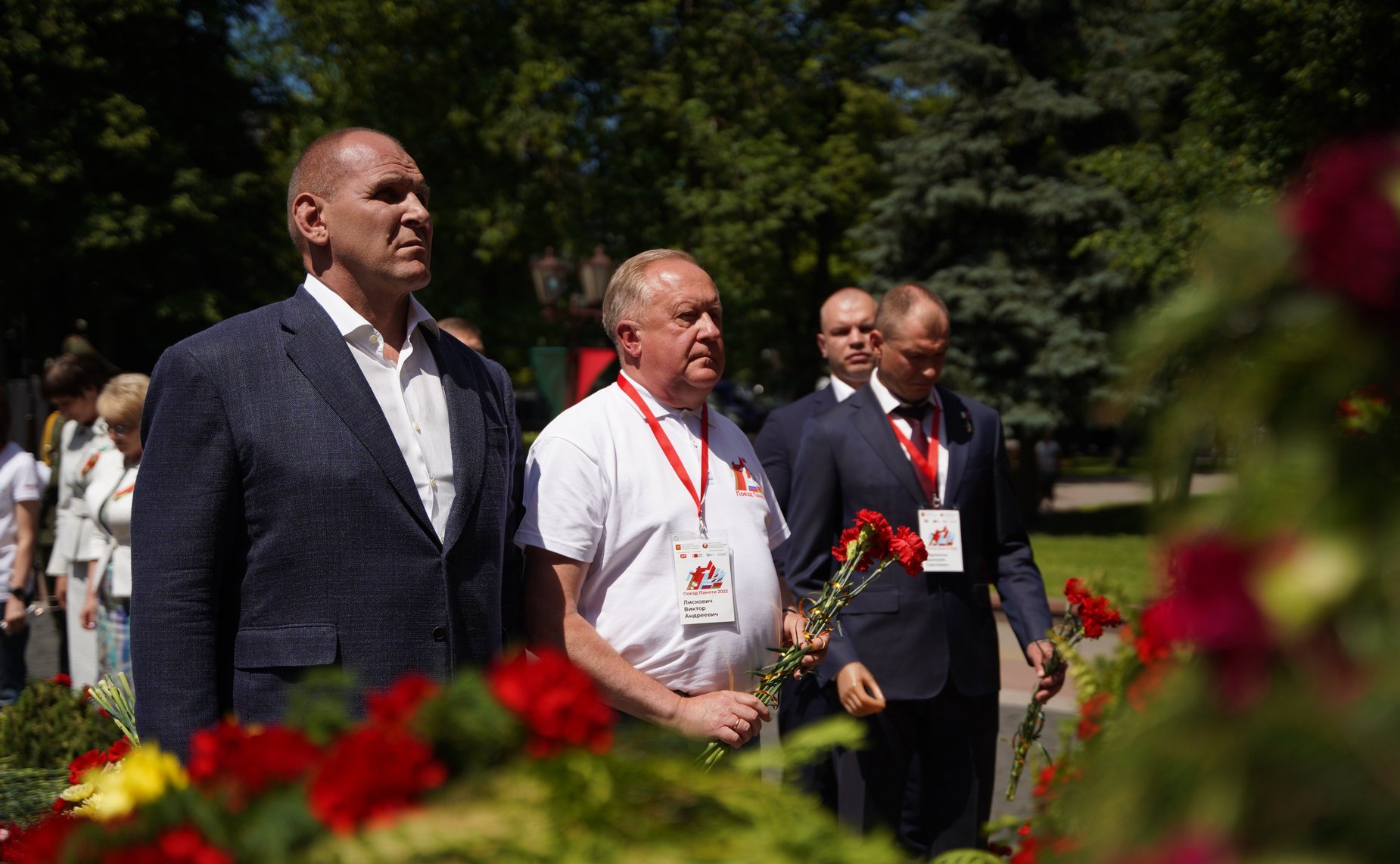 В парке им. Ж.Э. Жилибера состоялась церемония возложения к Памятнику воинам и партизанам, погибшим в годы Великой Отечественной войны