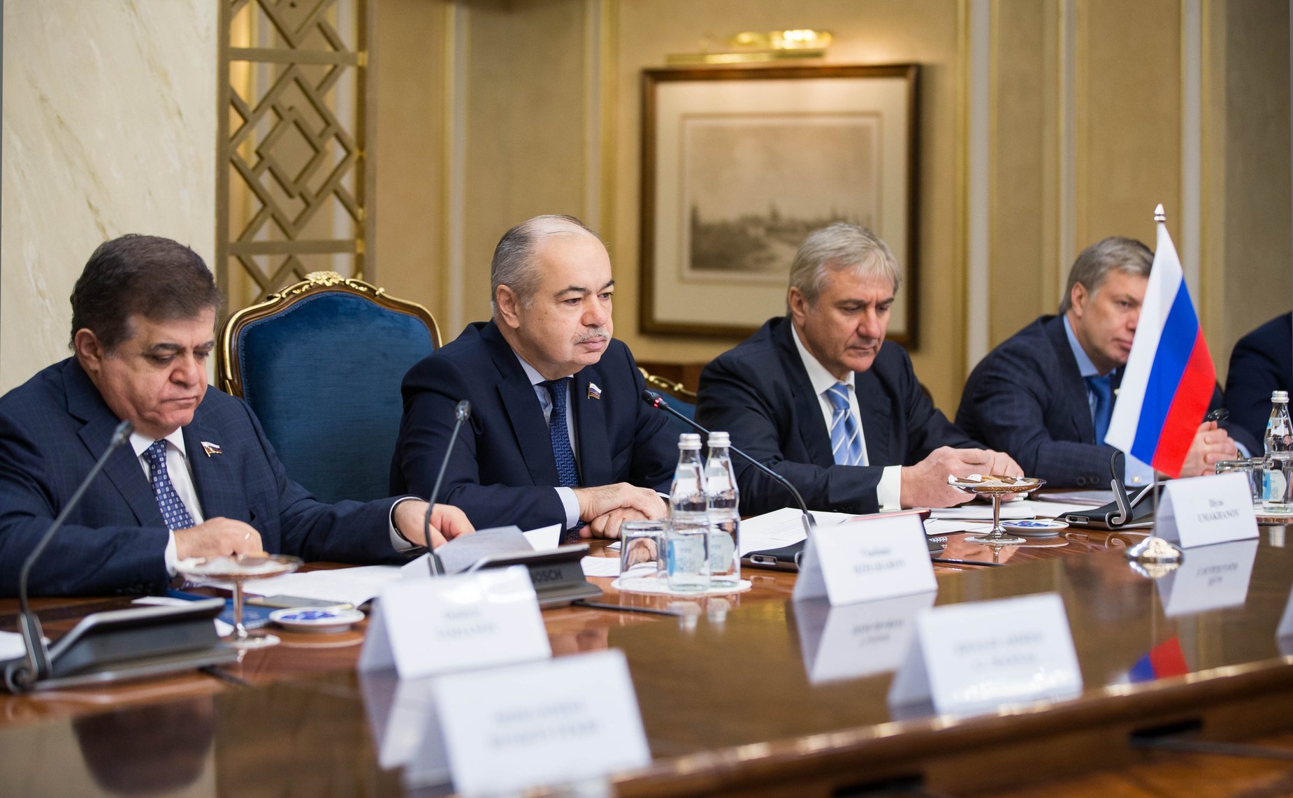 Встреча И. Умаханова с председателем катарской части Катарско-Российского делового совета, членом Консультативного Совета Государства Катар Али Бин Абдуллатифом Аль-Миснедом